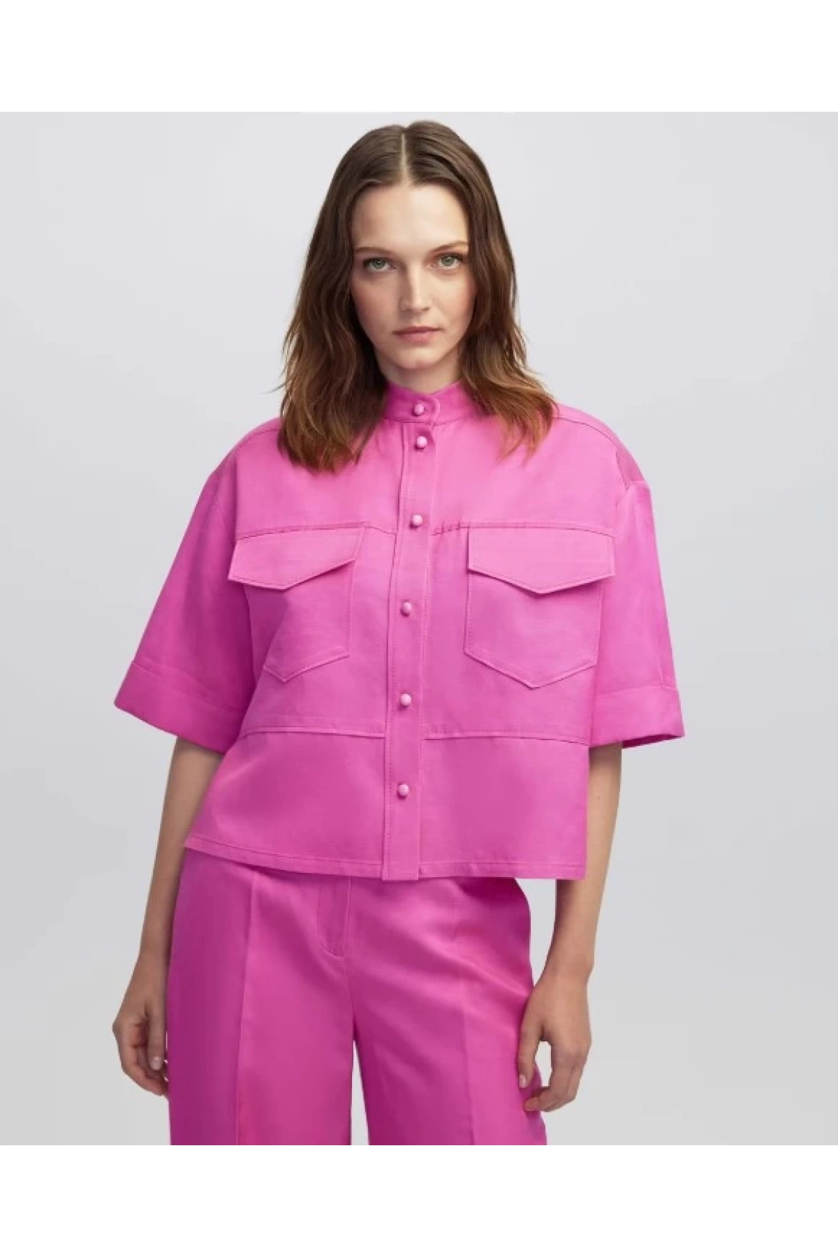 İpekyol Hakim Yaka Cepli Bluz IW6250006046