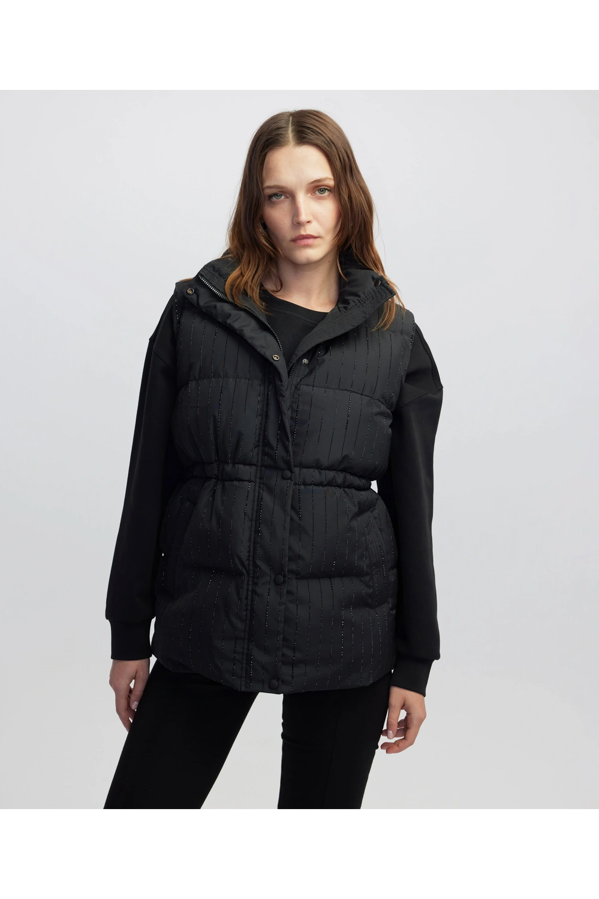 İpekyol Hotfix Baskılı Kadın Şişme Şişme Yelek IW6250012020