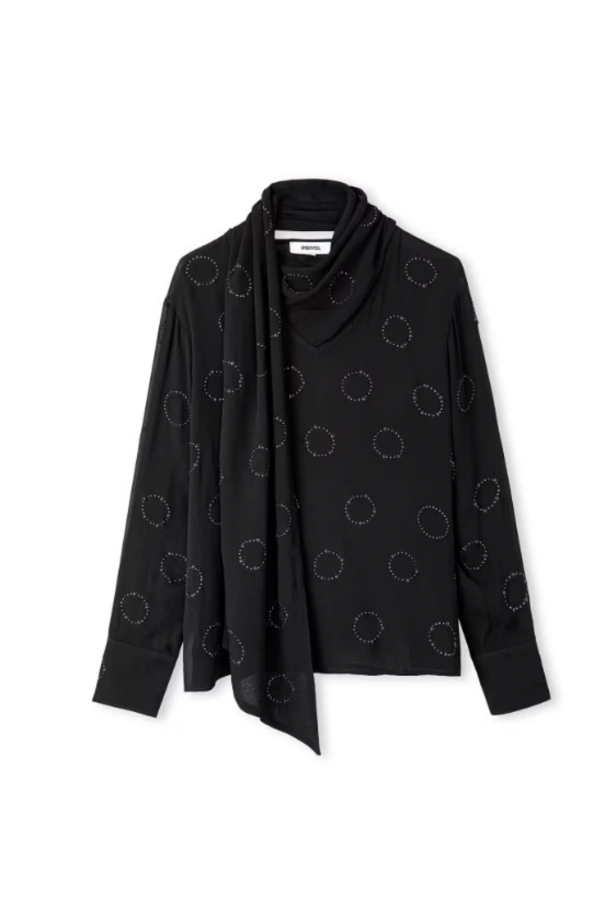 İpekyol Hotfix Baskılı Şifon Bluz IW6250006051