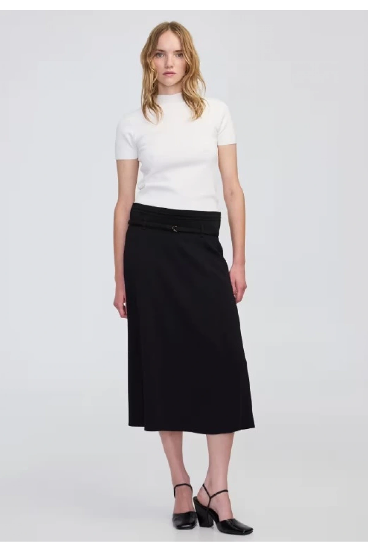 İpekyol İnce Kloş Etek IW6250004143