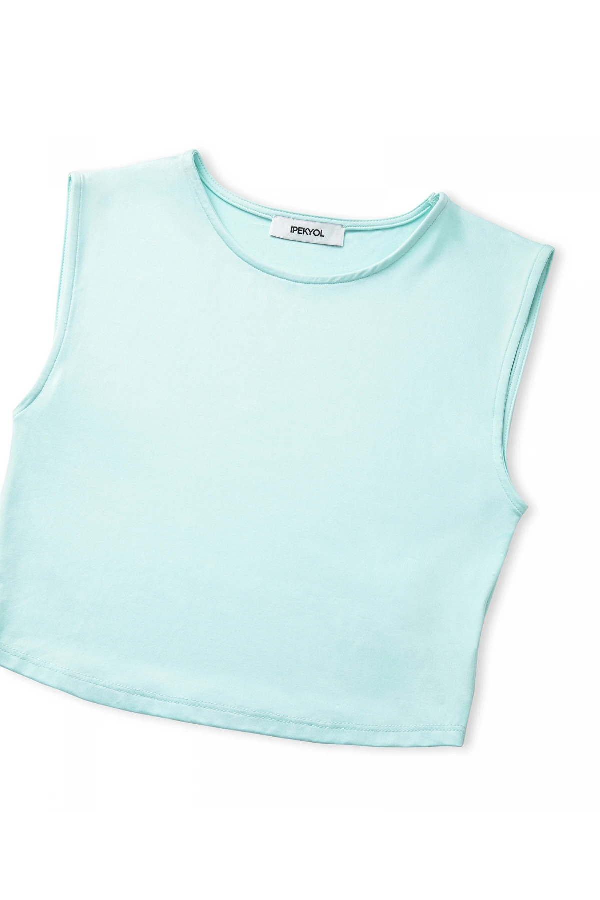 İpekyol Kadın Dar Kesim Basic Mavi T-shirt IS1250070182