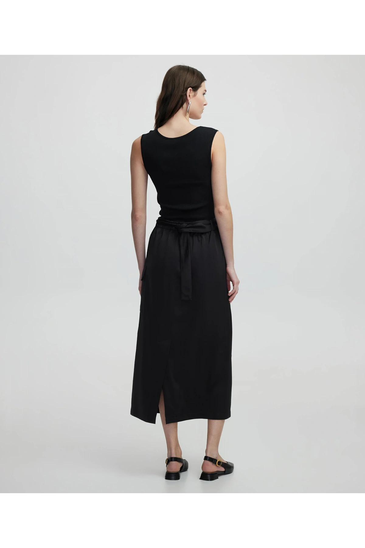 İpekyol Kargo Cepli Kadın Siyah Elbise IS1250002195