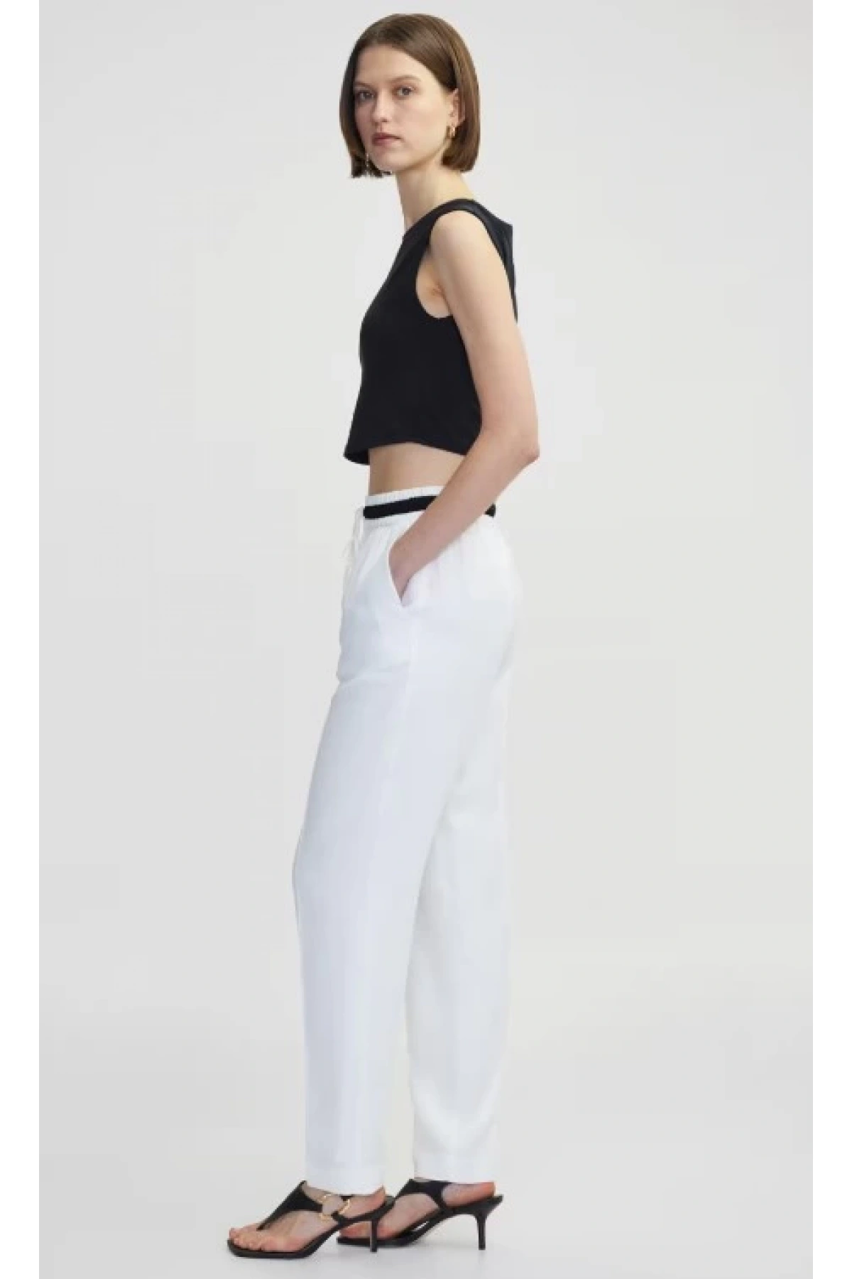 İpekyol Kontrast Bel Pantolon IS1250003252