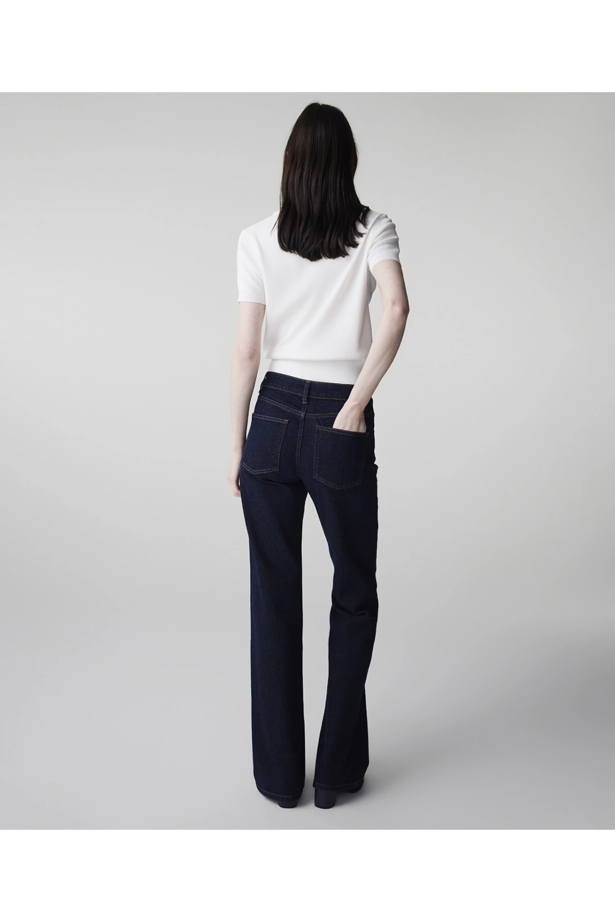 İpekyol Kontrast Dikişli Straight Jean Pantolon IS1260018013