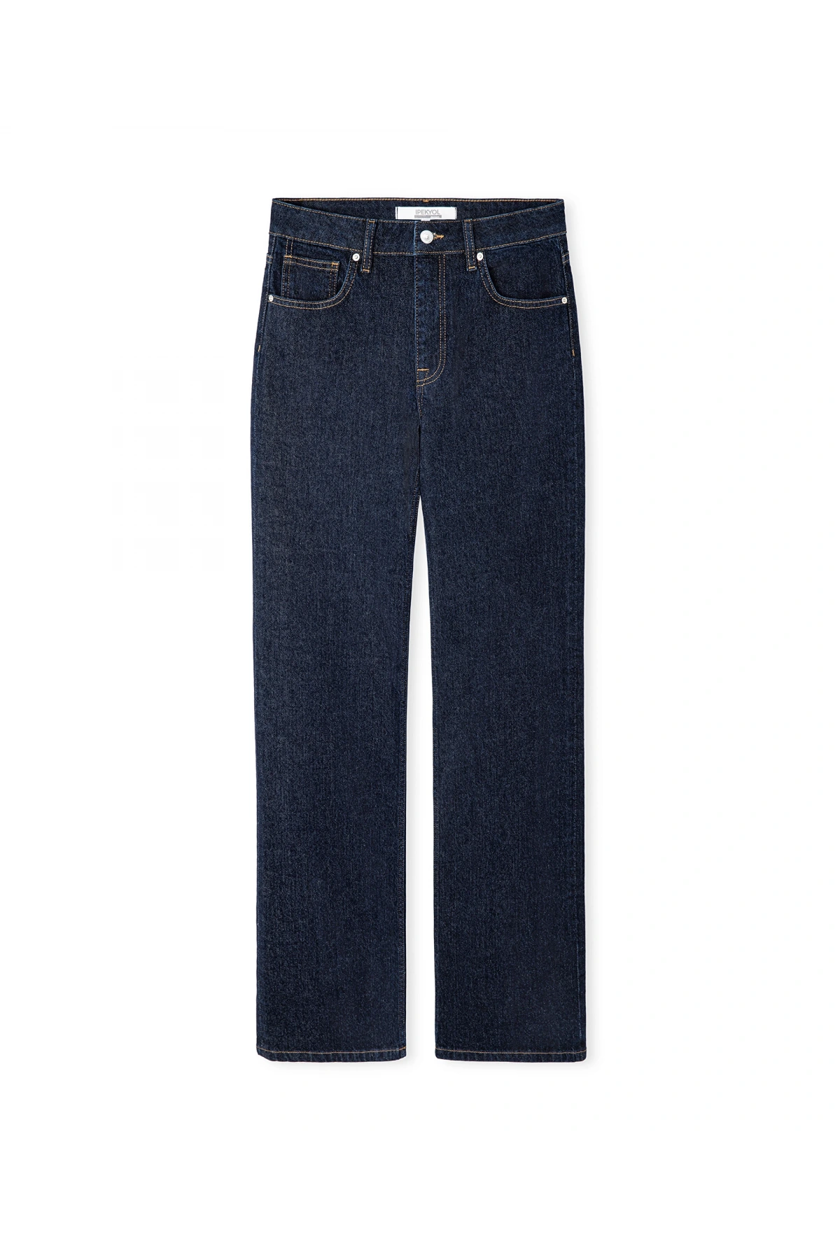 İpekyol Kontrast Dikişli Straight Jean Pantolon IS1260018013