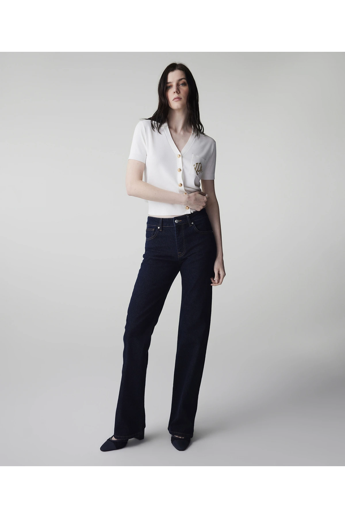 İpekyol Kontrast Dikişli Straight Jean Pantolon IS1260018013