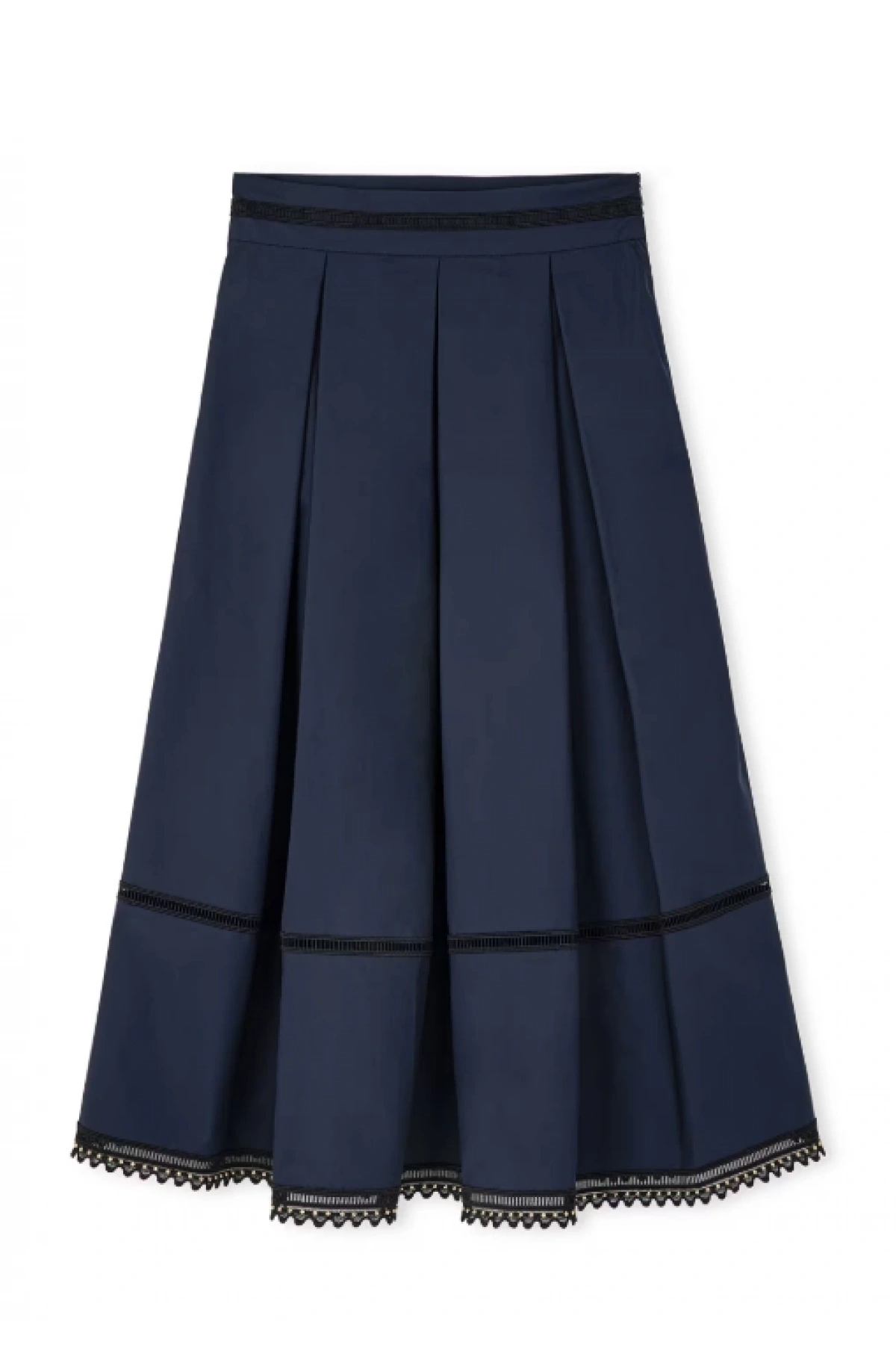 İpekyol Kontrast Şeritli Midi Etek IS1250004158