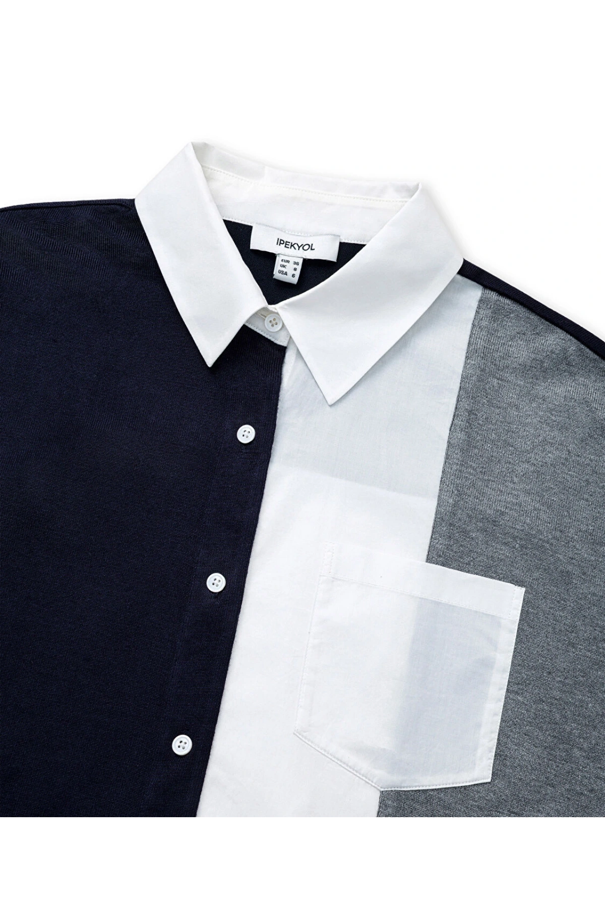 İpekyol Kumaş Mix Oversize Gömlek IW6260025140