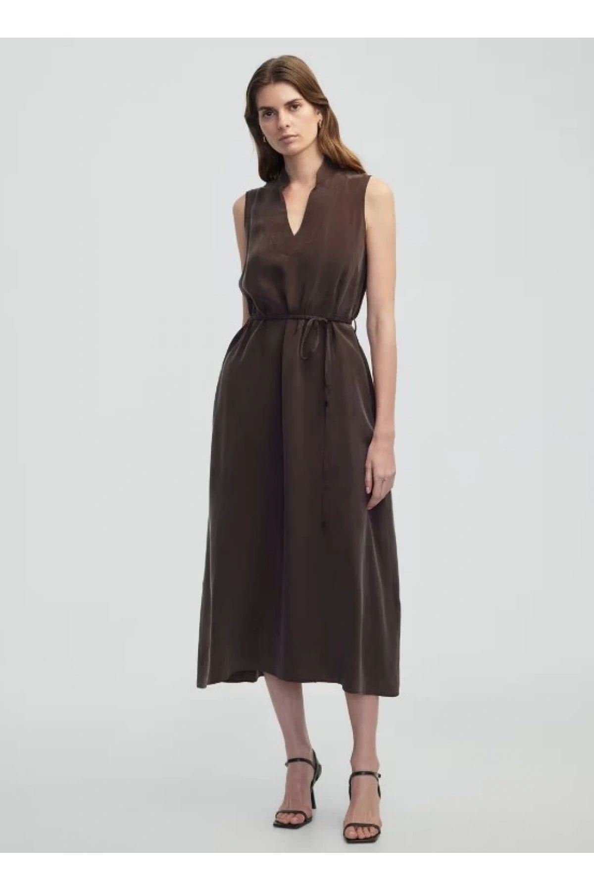 İpekyol Kuşaklı Cupro Elbise IS1250002455