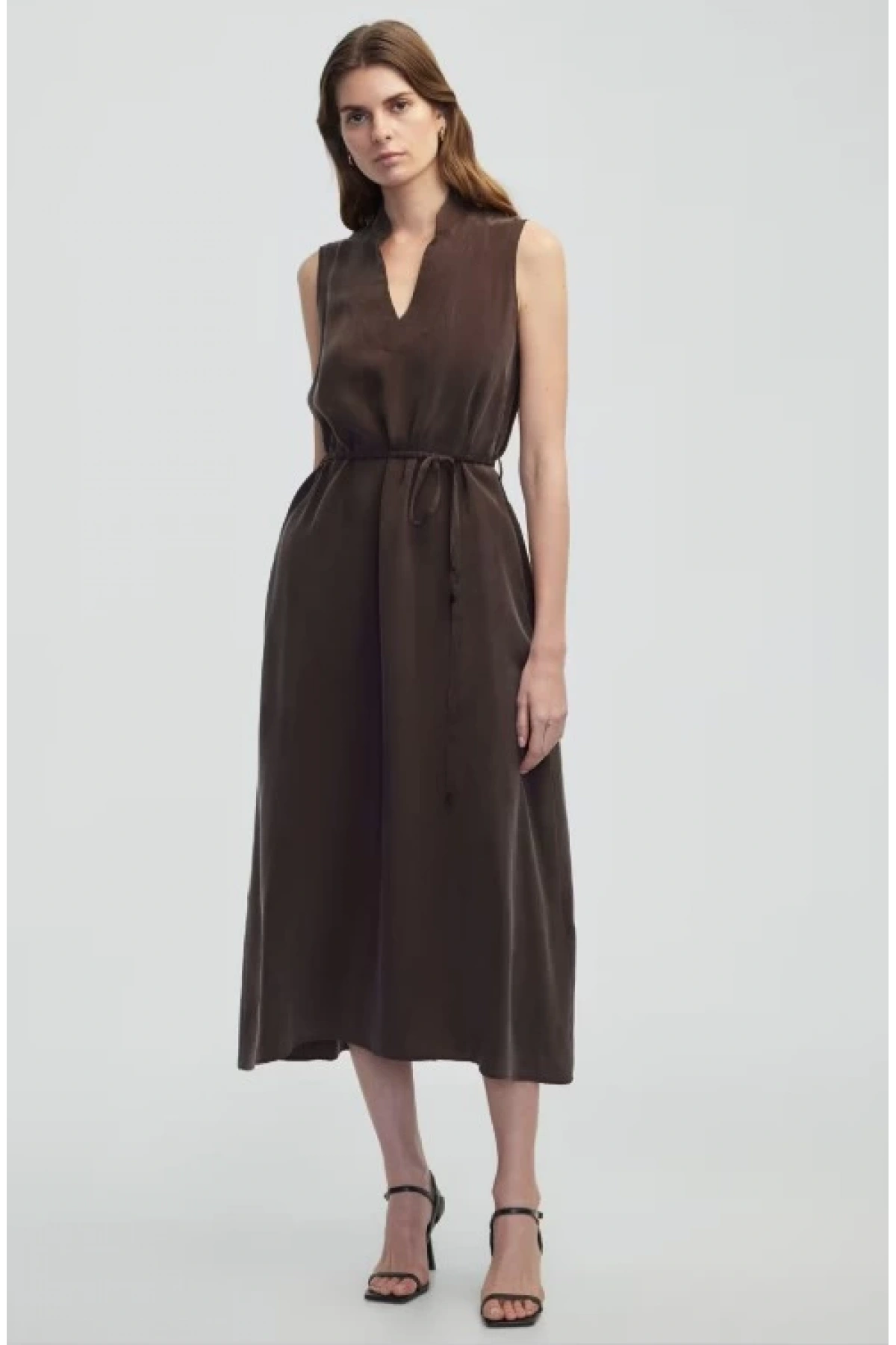 İpekyol Kuşaklı Cupro Elbise IS1250002455