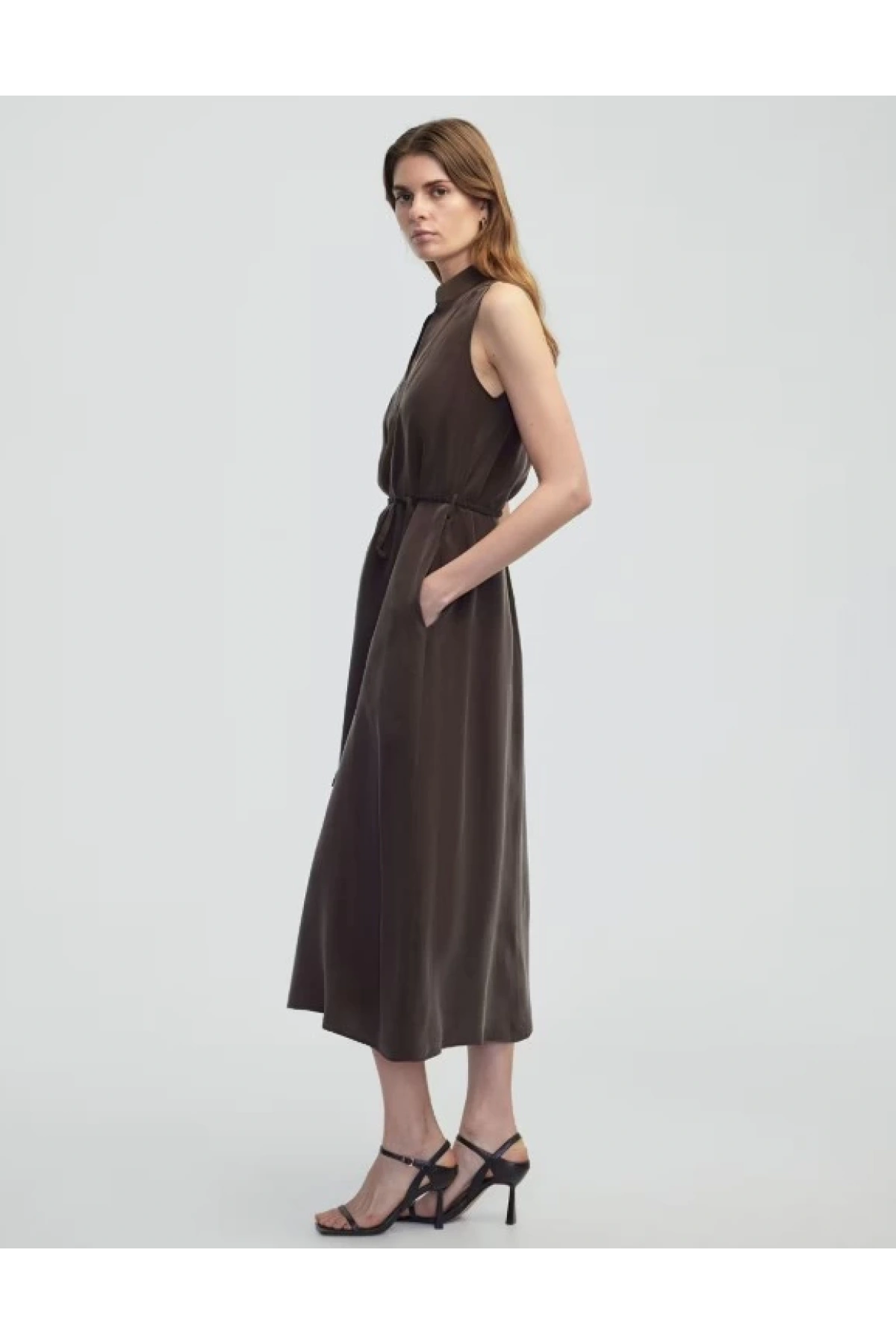 İpekyol Kuşaklı Cupro Elbise IS1250002455