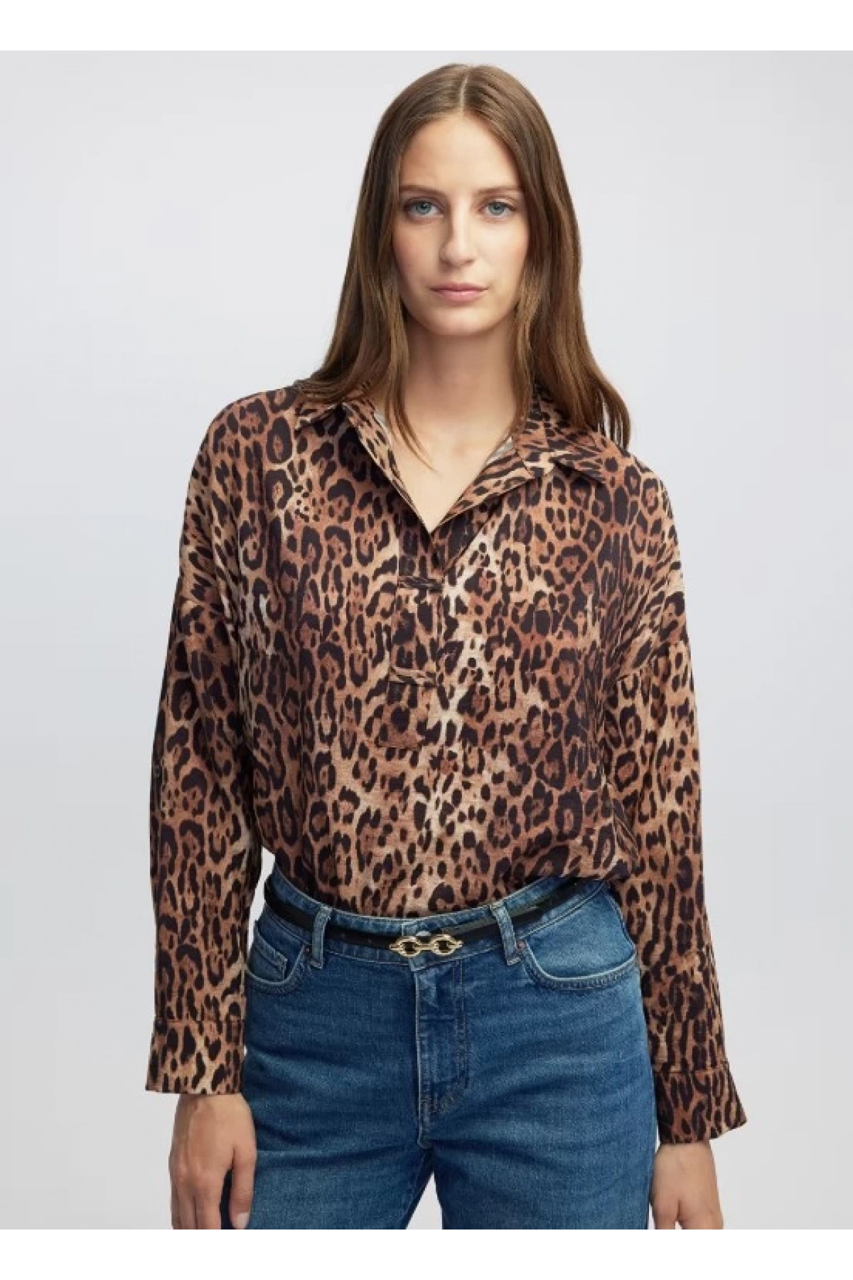 İpekyol Leopar Desen Bluz IW6250006061