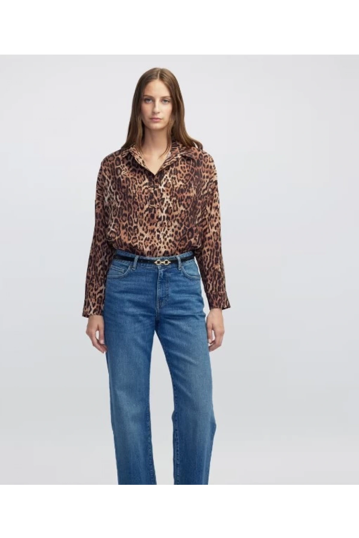 İpekyol Leopar Desen Bluz IW6250006061