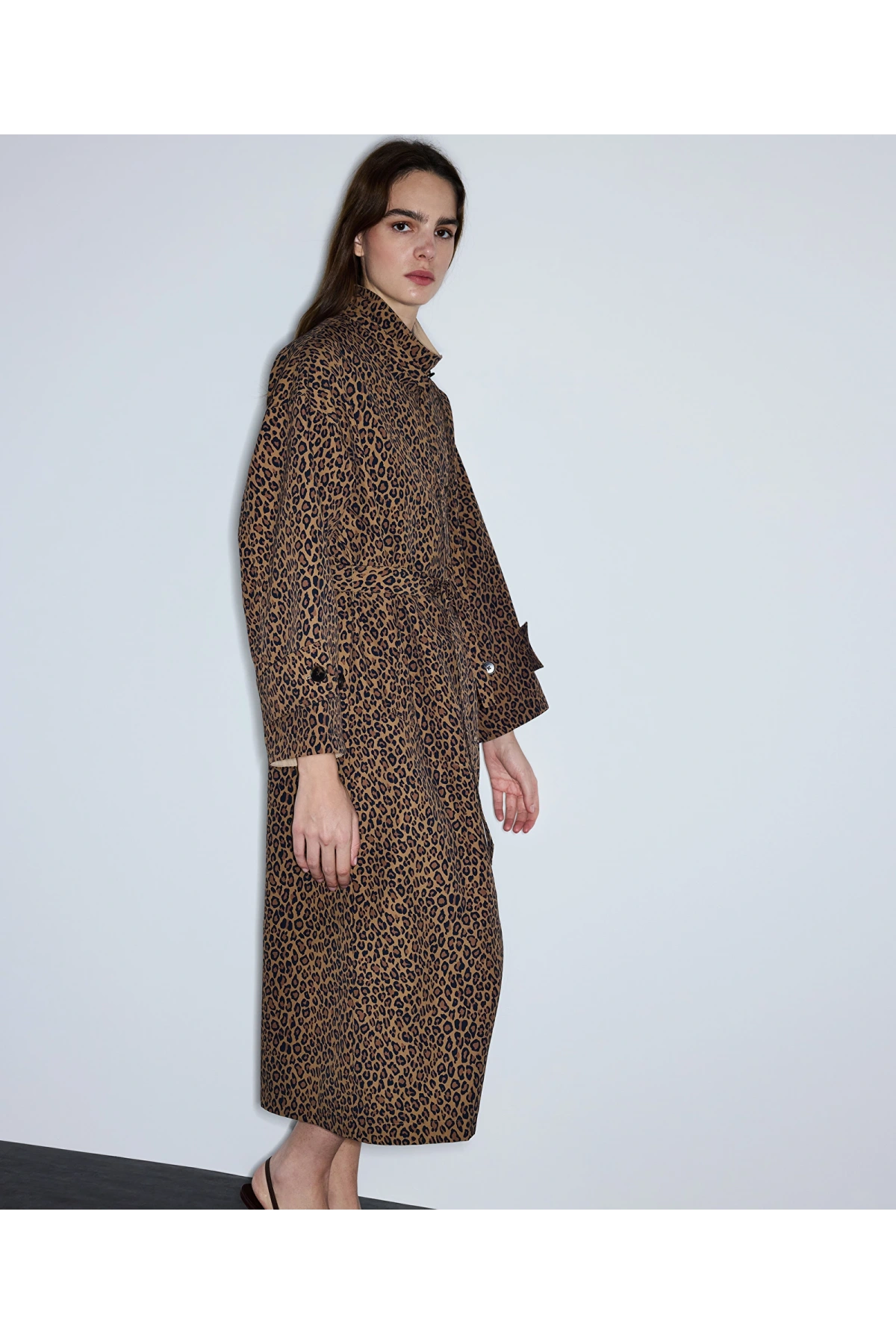 İpekyol Leopar Desen Trençkot IS1260011016