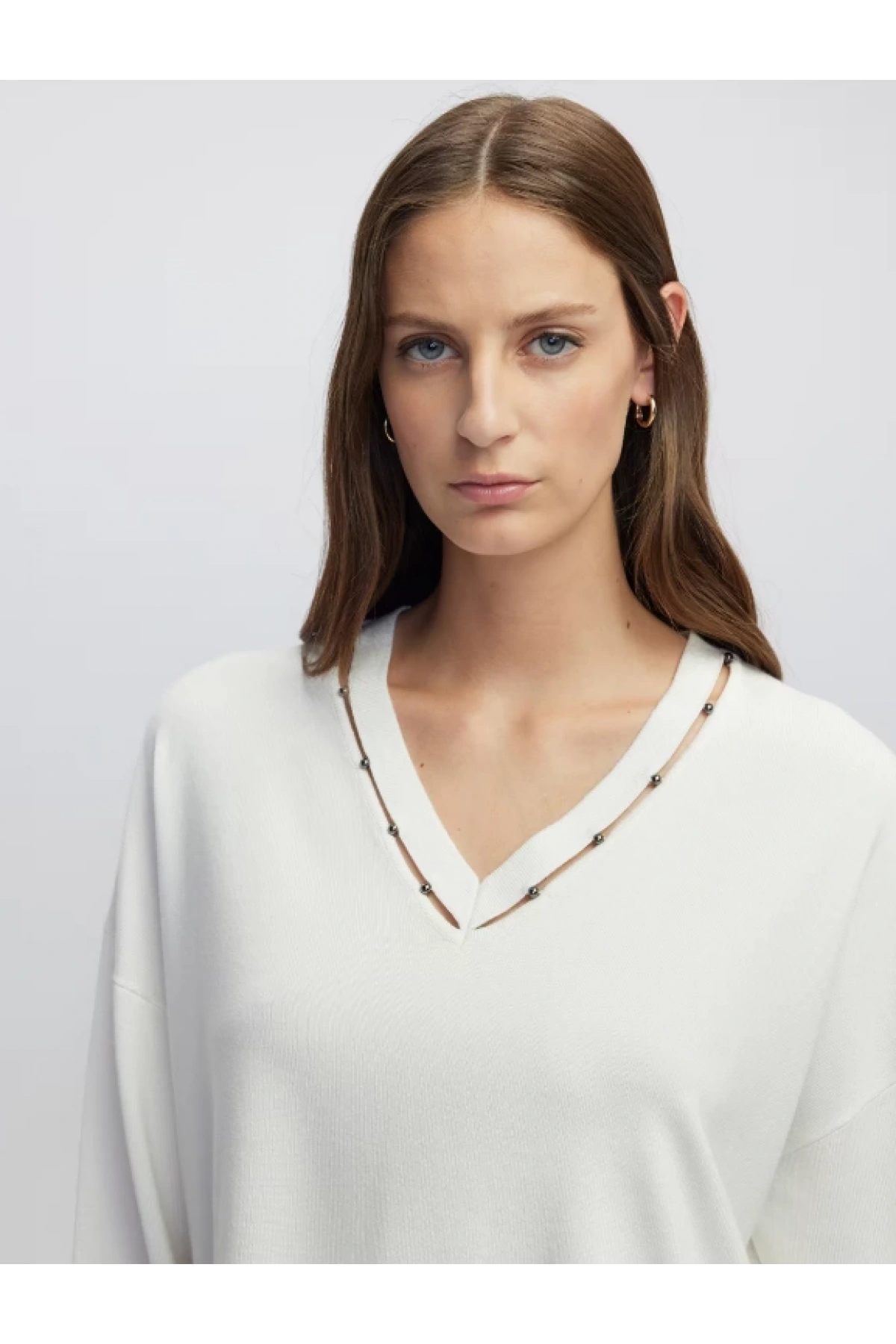 İpekyol Metal Aksesuarlı Cutout Triko IW6250050050