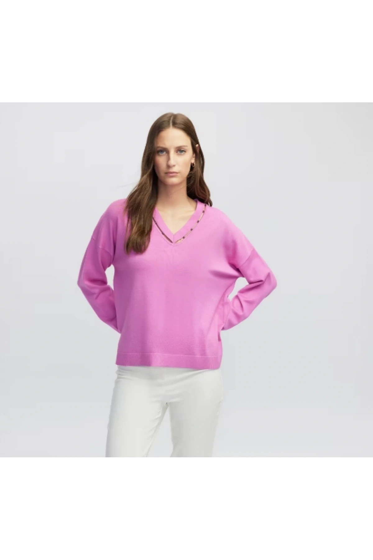 İpekyol Metal Aksesuarlı Cutout Triko IW6250050050
