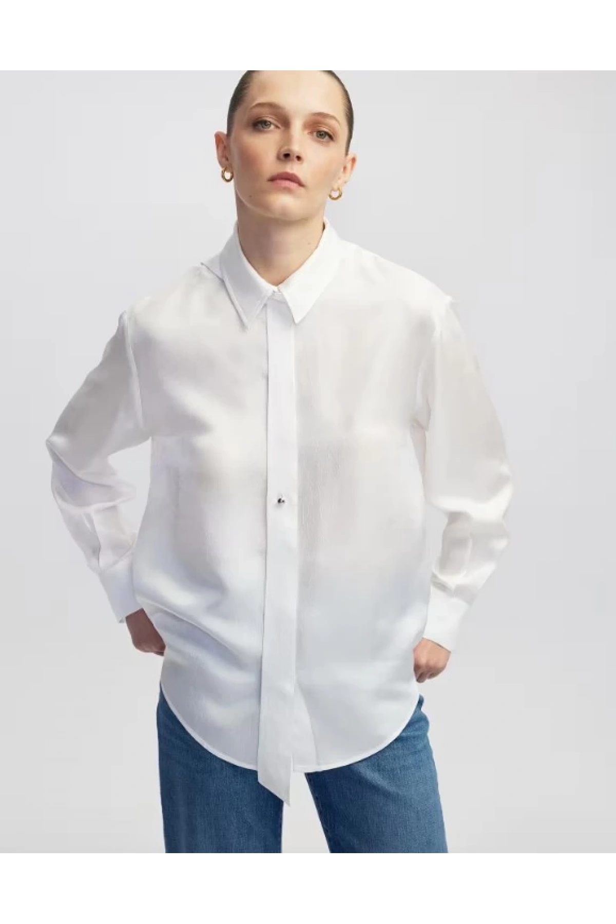 İpekyol Metal Aksesuarlı Gömlek IW6250025070