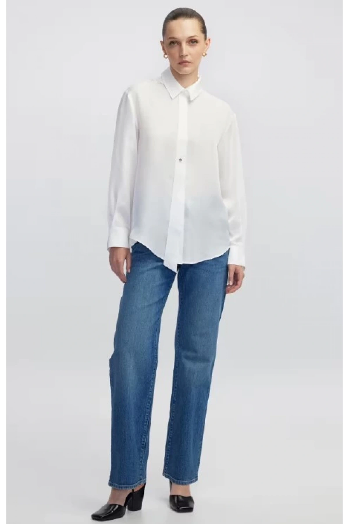 İpekyol Metal Aksesuarlı Gömlek IW6250025070