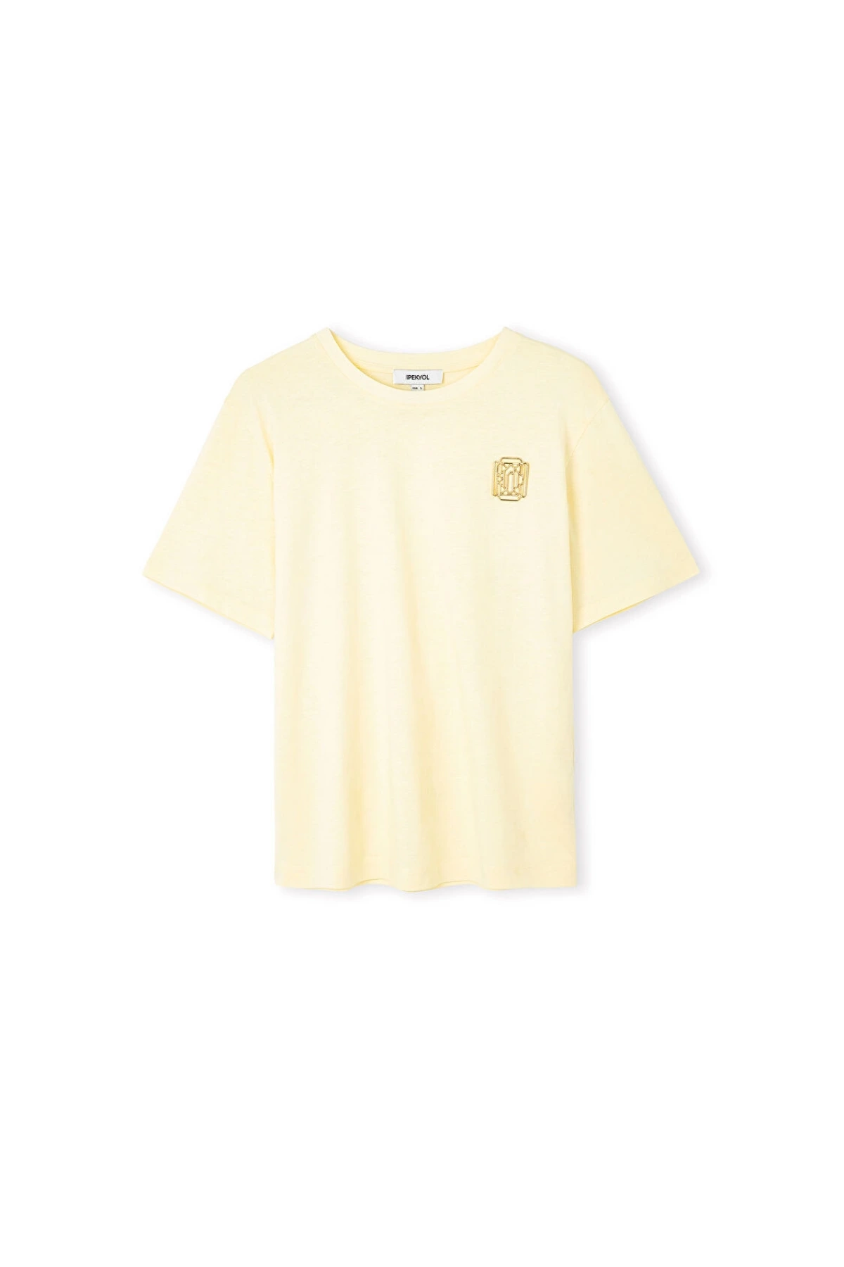 İpekyol Metal Monogram Aksesuarlı T-Shirt IS1260070244