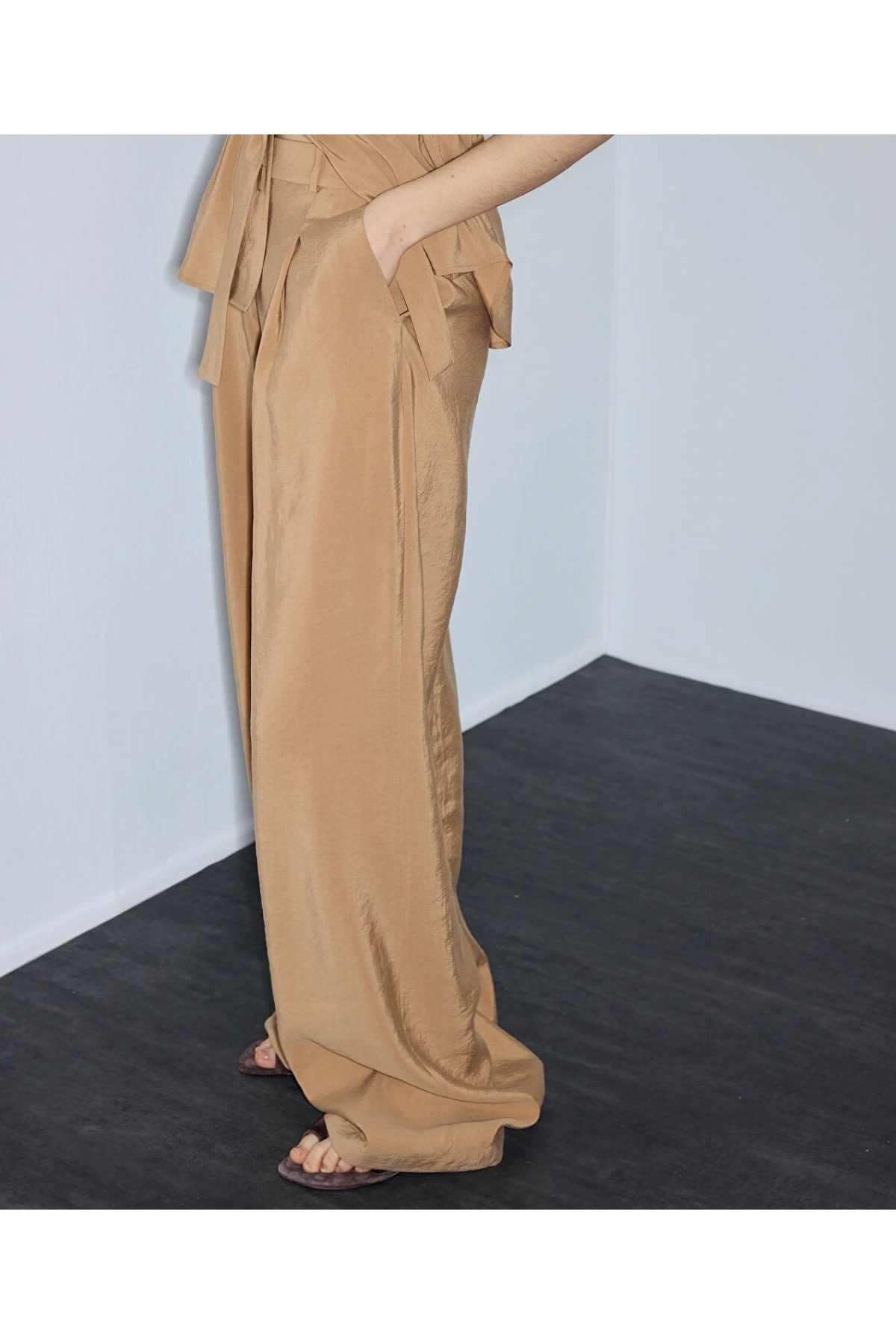 İpekyol Modal İçerikli Wide Leg Pantolon IS1260003247