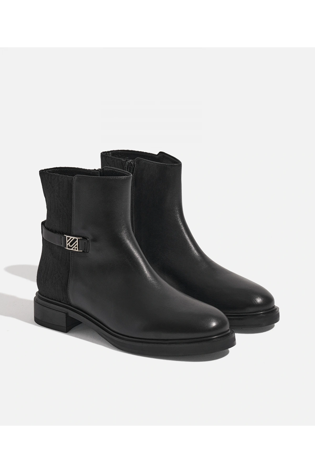 İpekyol Monogram Baskılı Kadın Siyah Bot I00000034003