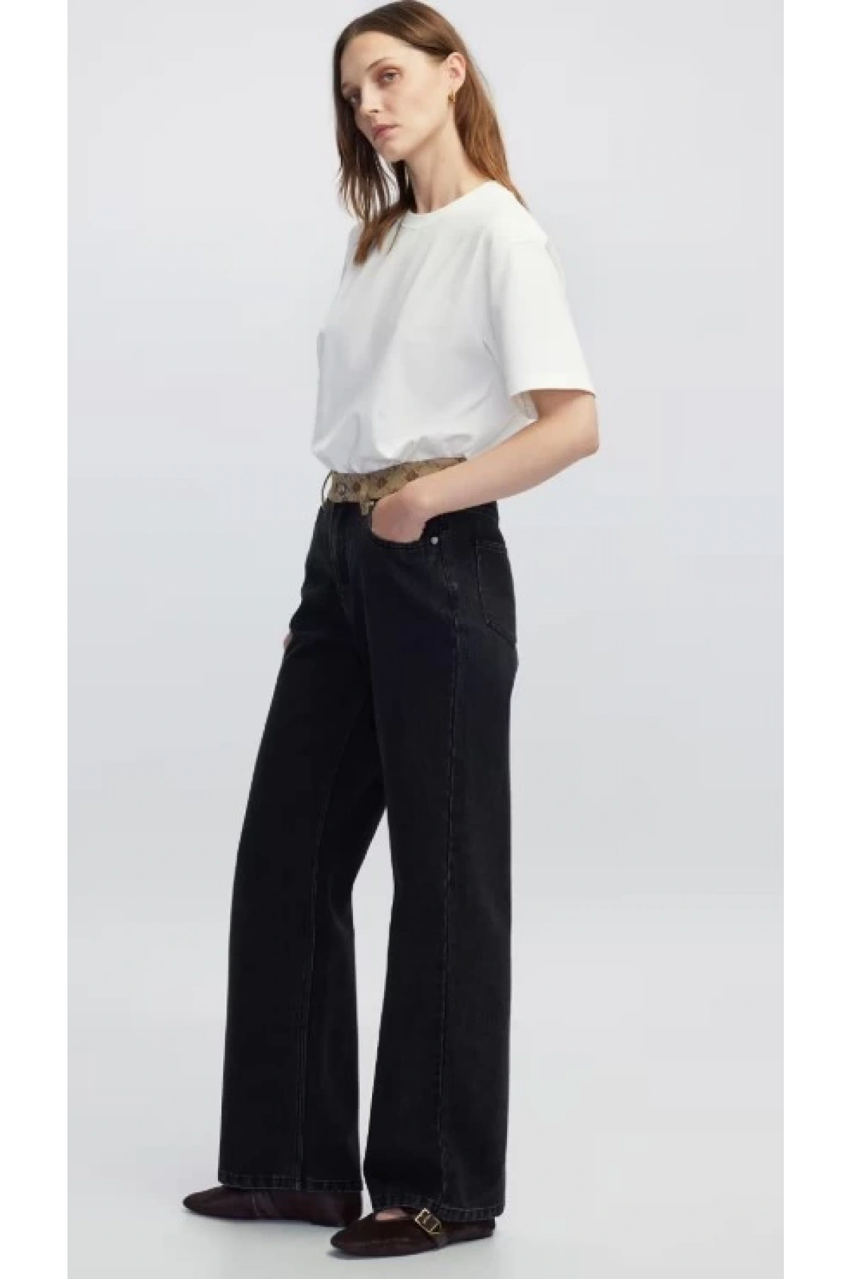 İpekyol Monogram Jakarlı Jean Pantolon IW6250018008