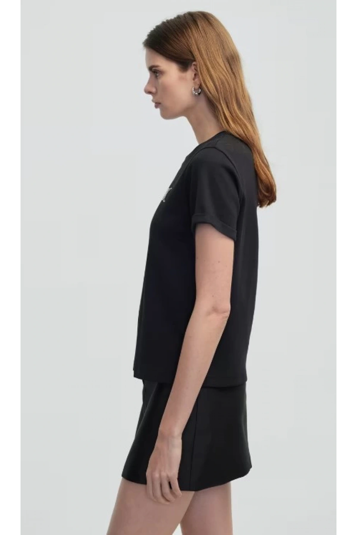 İpekyol Slogan Nakışlı T-shirt IS1250070134