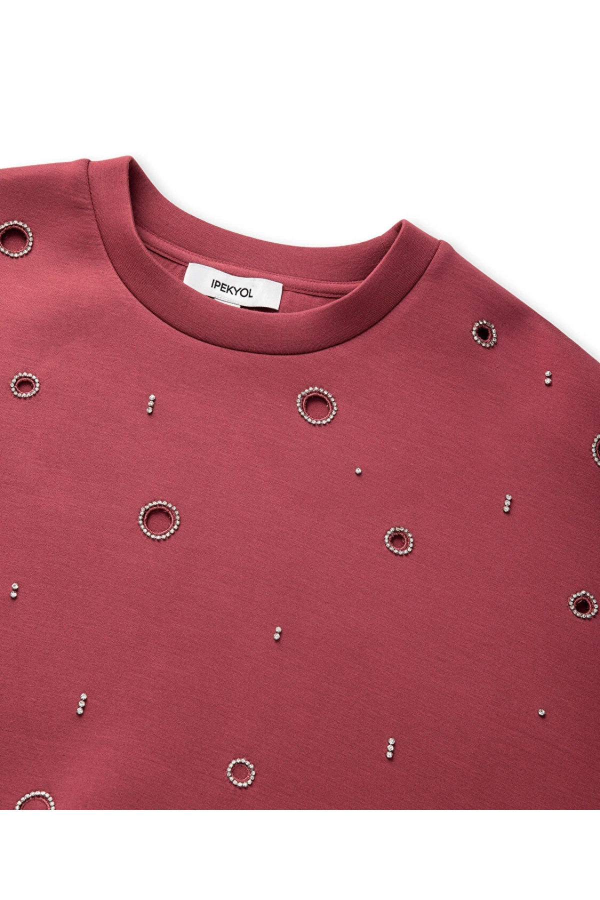İpekyol Strass Taşlı Cutout Sweatshirt IS1260091021