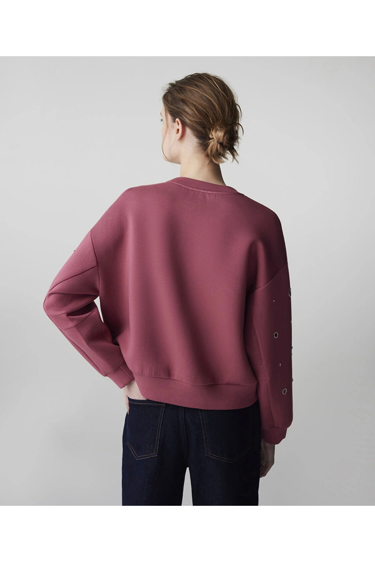 İpekyol Strass Taşlı Cutout Sweatshirt IS1260091021
