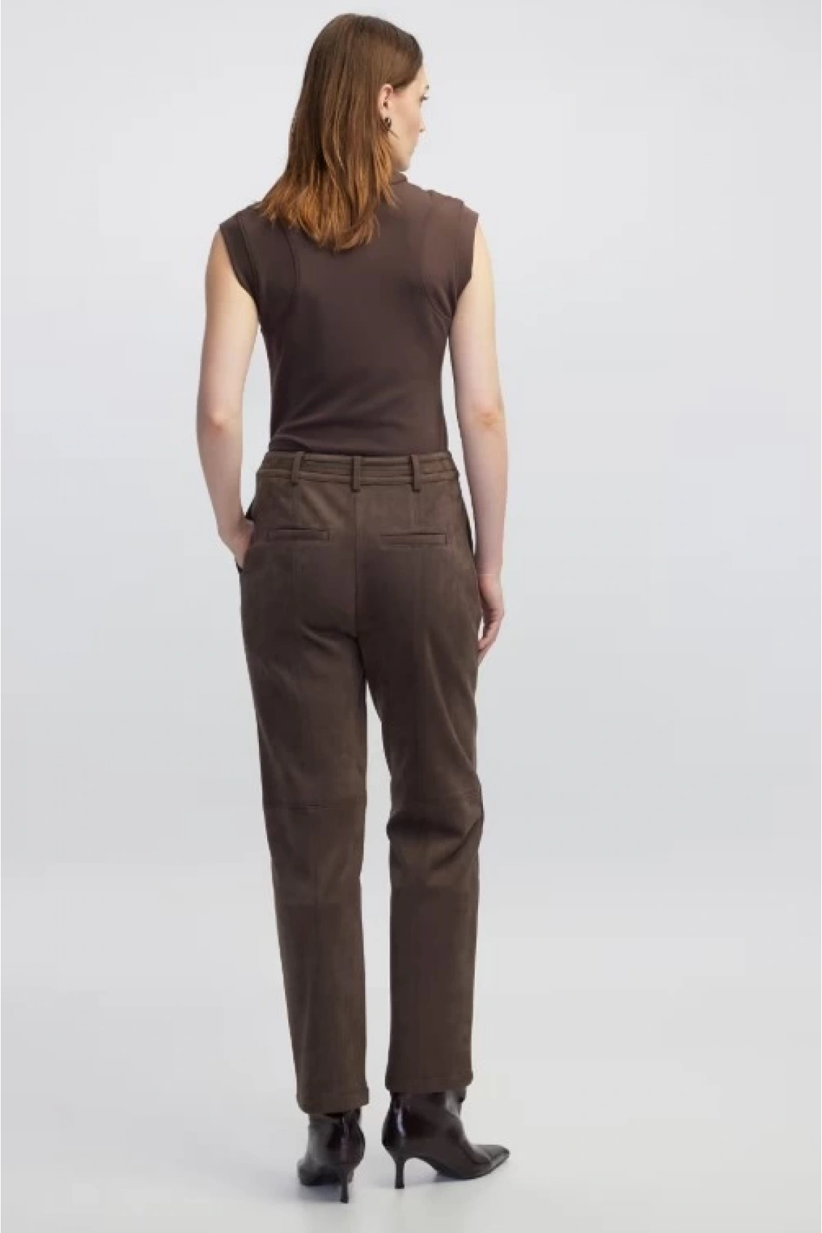 İpekyol Süet Görünümlü Pantolon IW6250003116