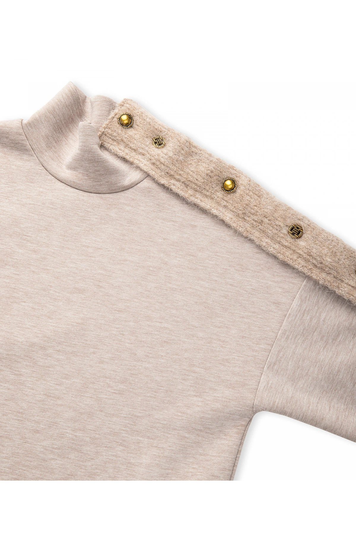 İpekyol Triko Mix Dik Yaka Sweatshirt IW6250091053