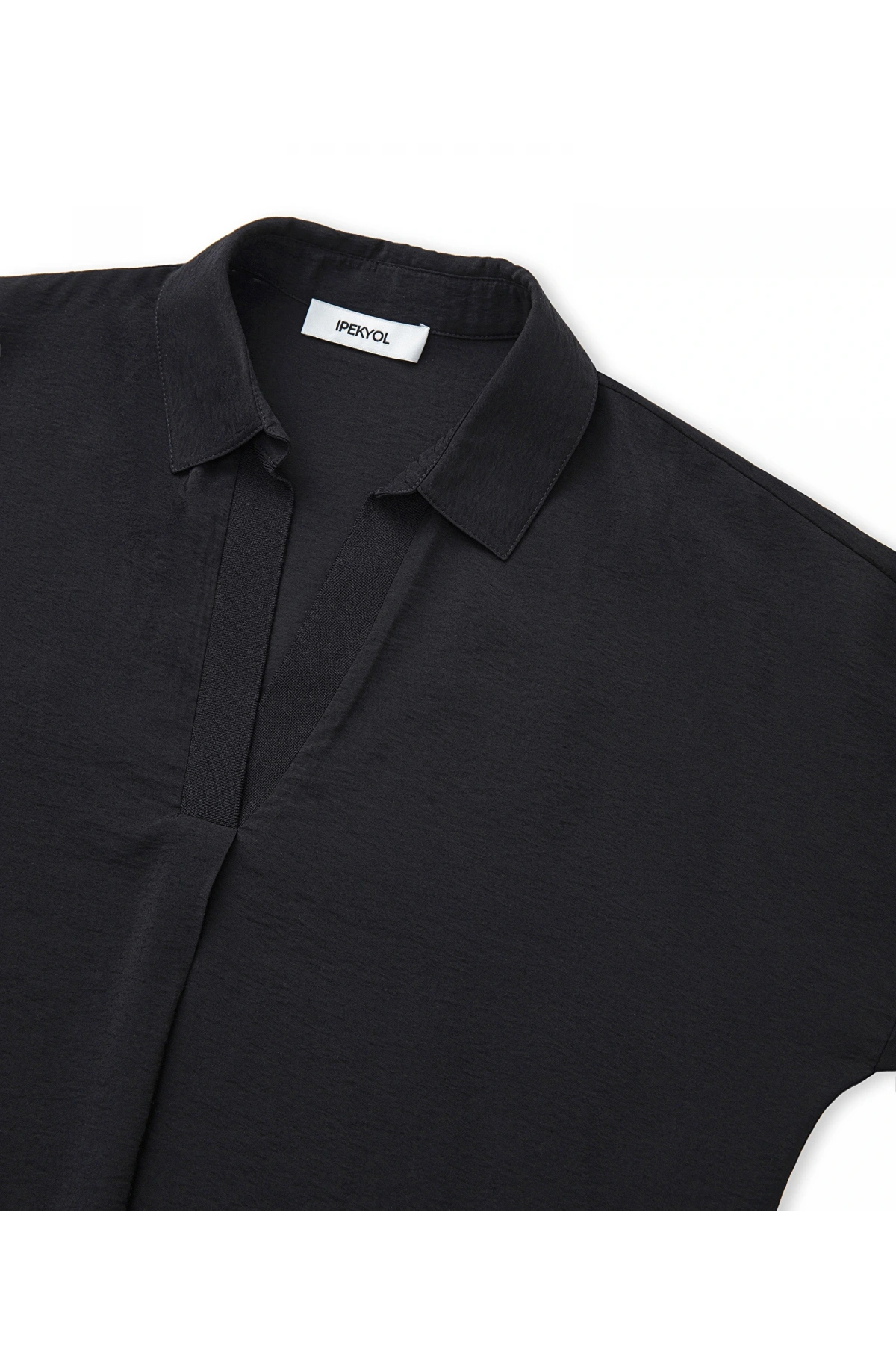 İpekyol Triko Mix Kadın Siyah Gömlek IS1250025120