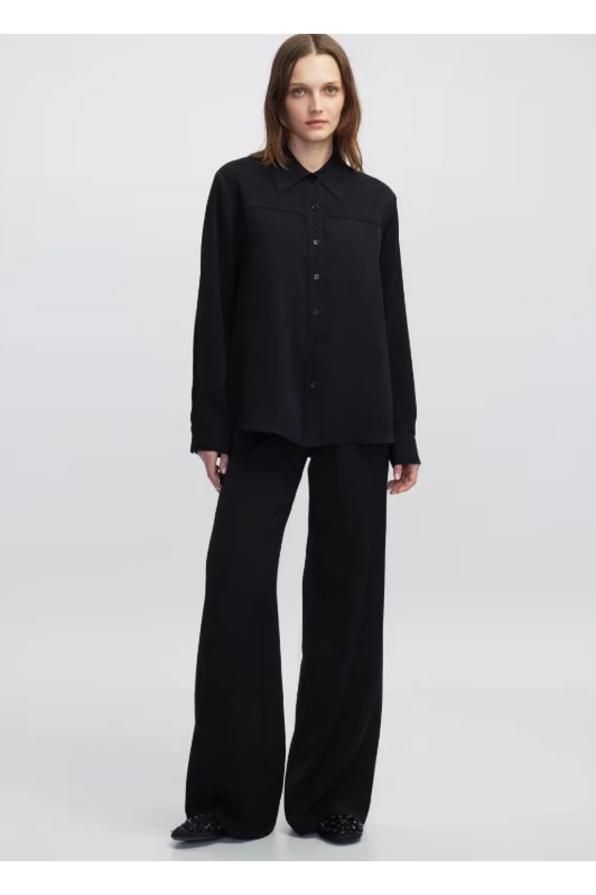 İpekyol Triko Mix Rahat Kesim Gömlek IW6250025071