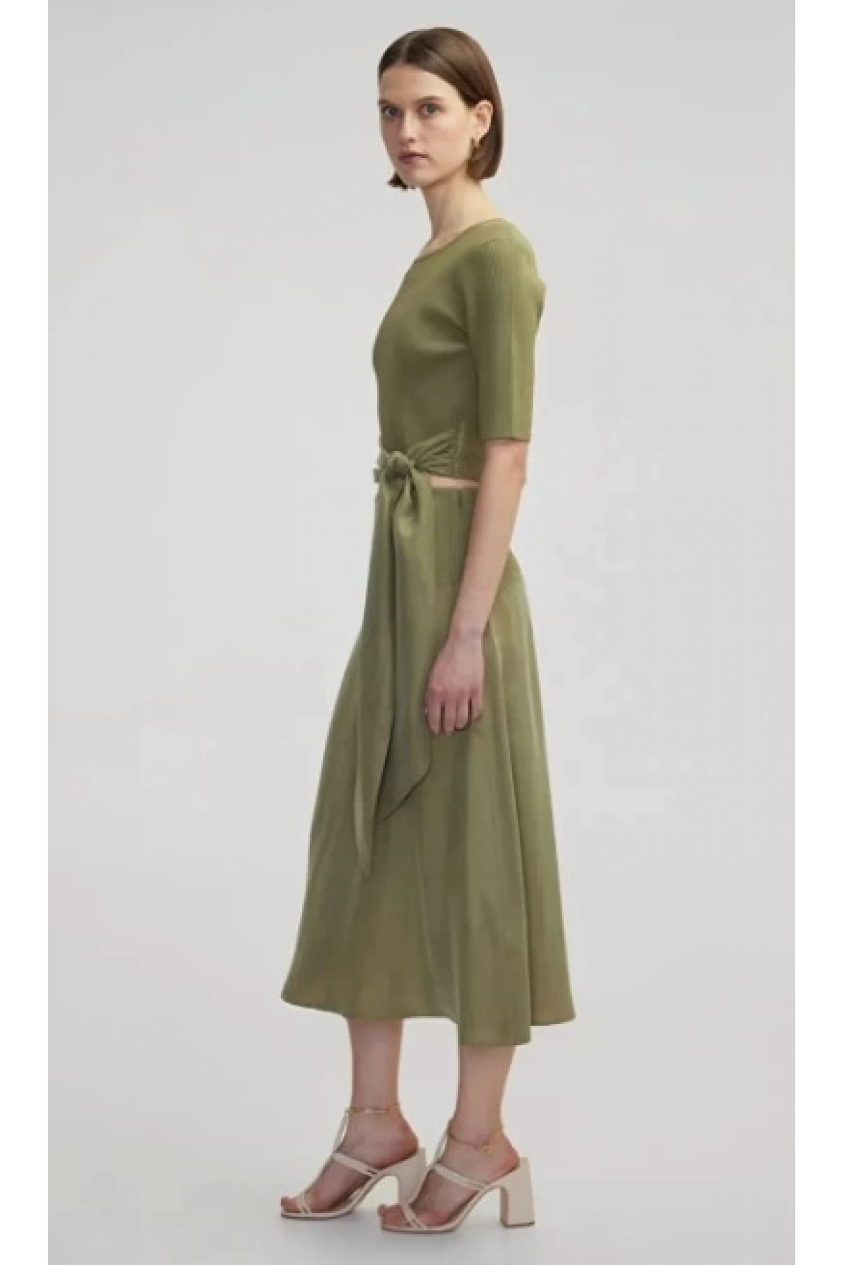 İpekyol Triko Ve Cupro Mix Etek IS1250004151