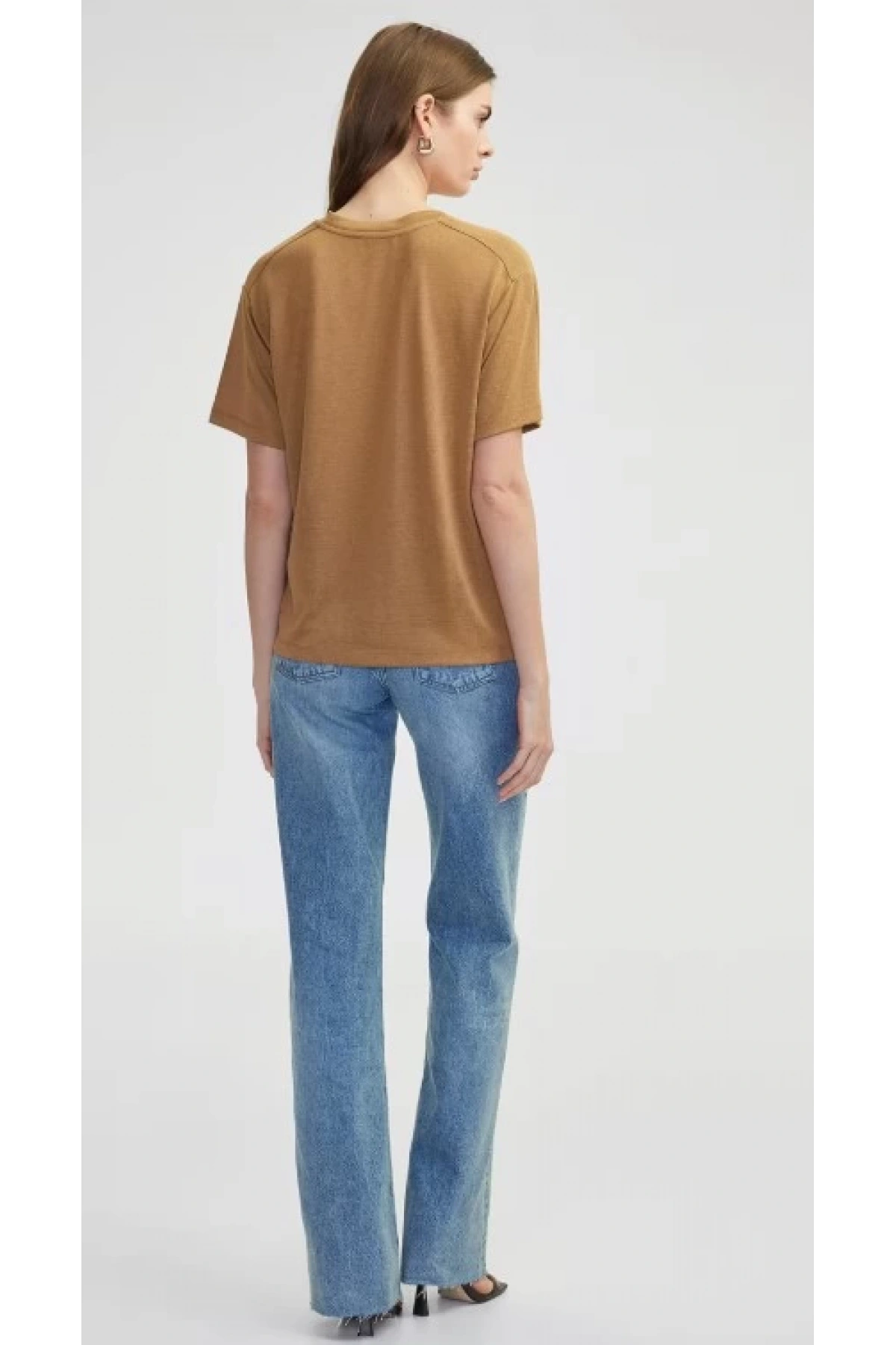 İpekyol V Yaka Basic T-Shirt IS1250070169