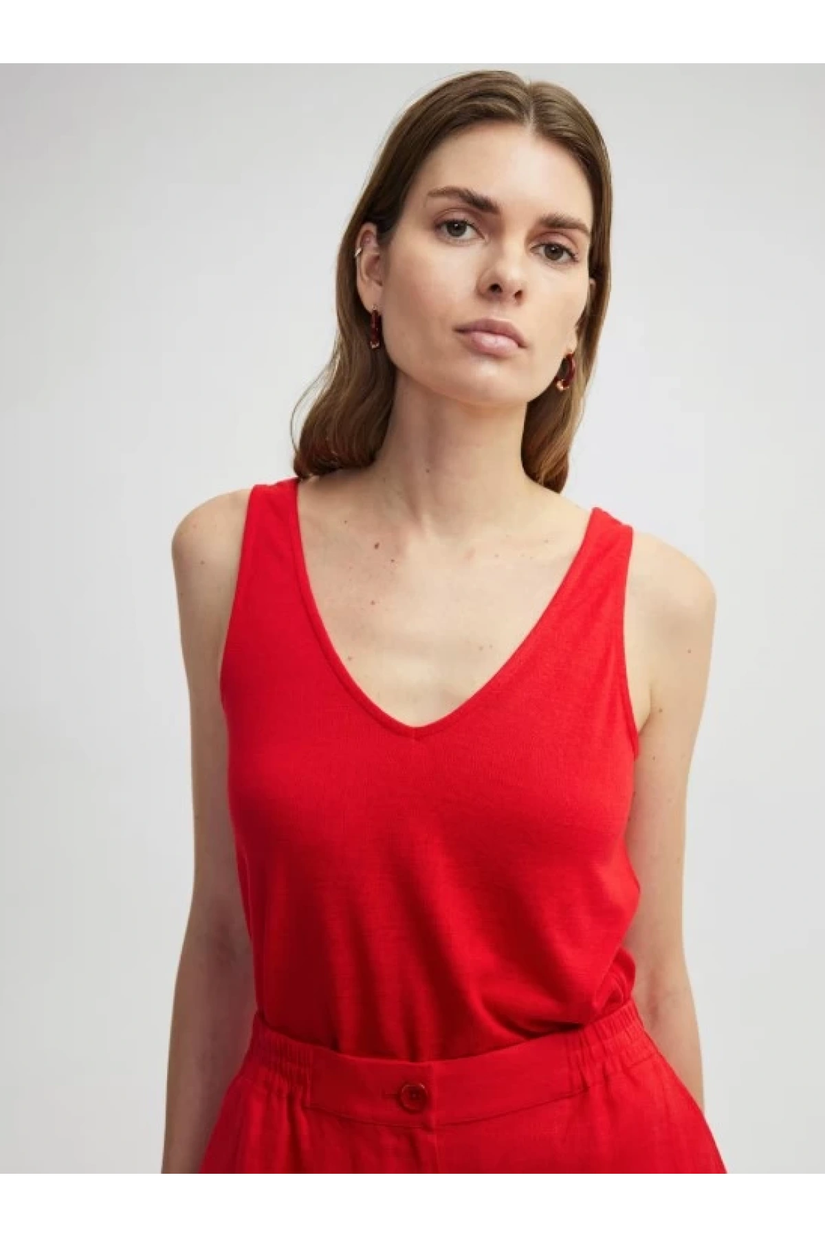 İpekyol V Yaka Basic T-shirt IS1250070183