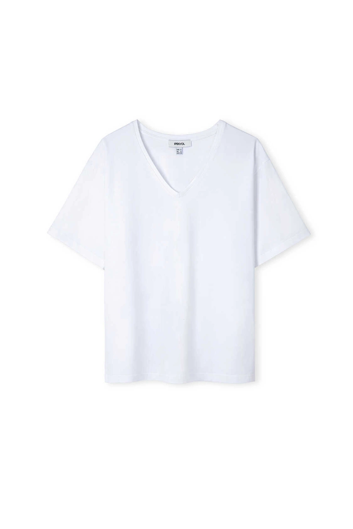 İpekyol V Yaka Basic T-Shirt IW6260070138