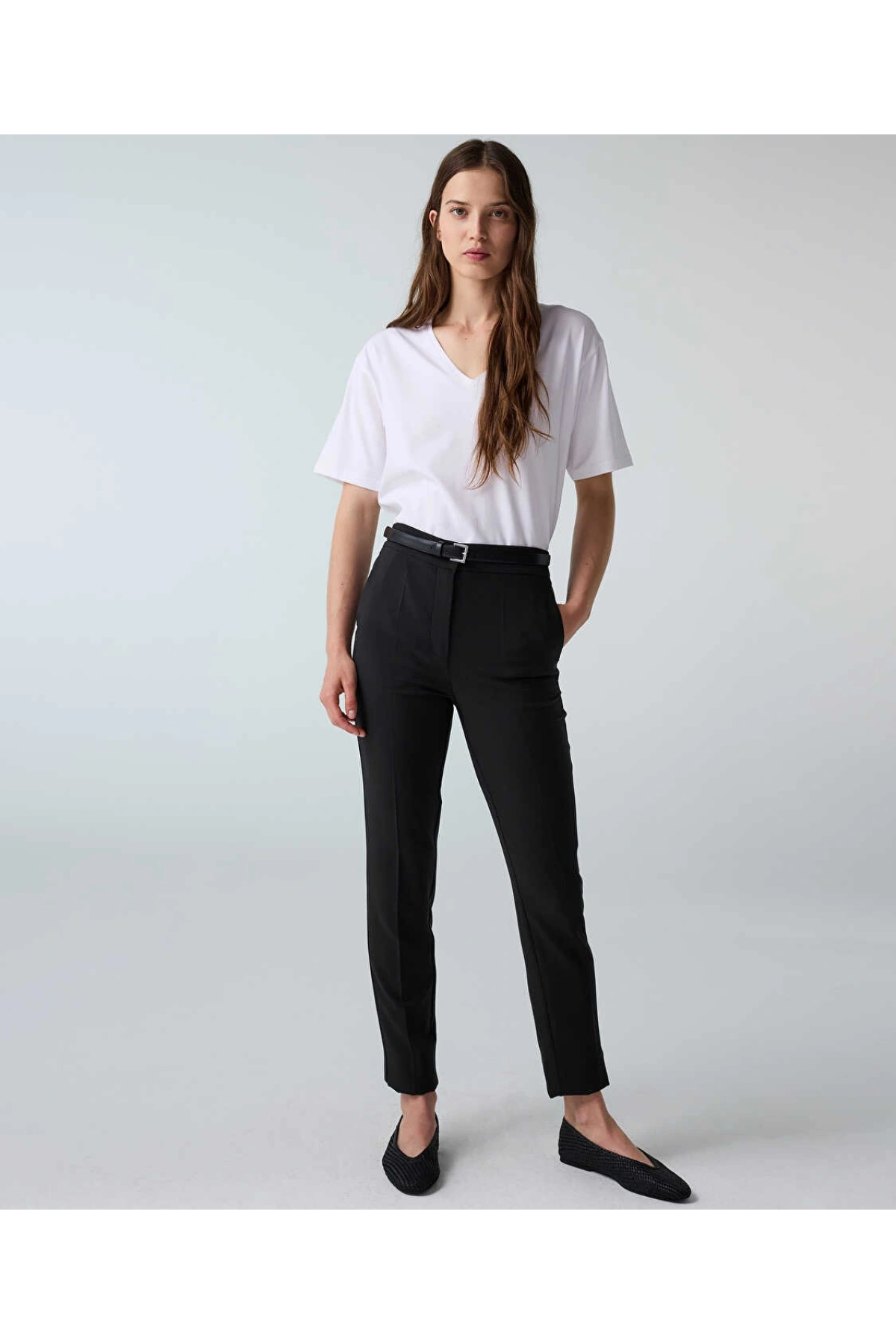 İpekyol V Yaka Basic T-Shirt IW6260070138