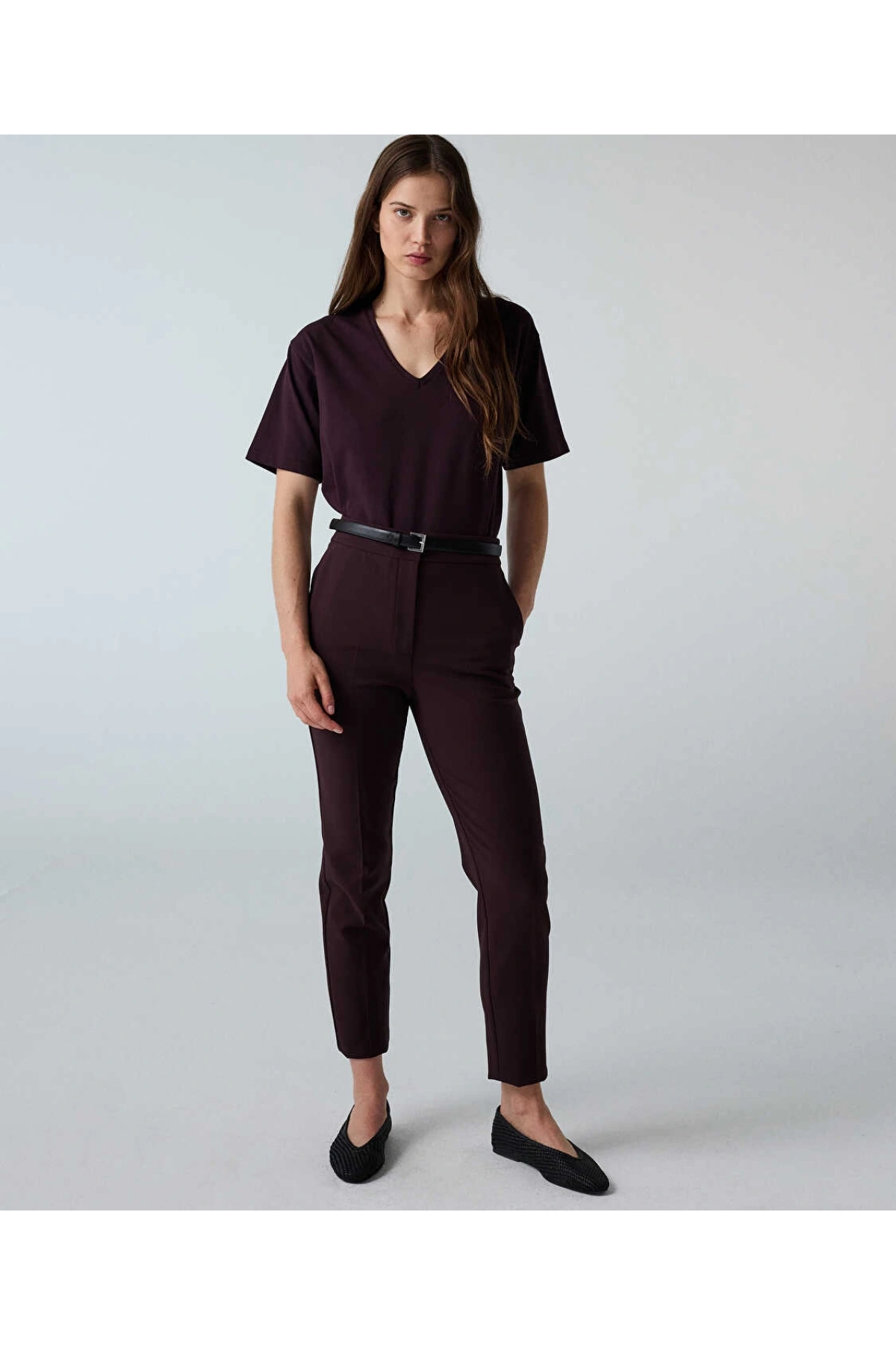 İpekyol V Yaka Basic T-Shirt IW6260070138
