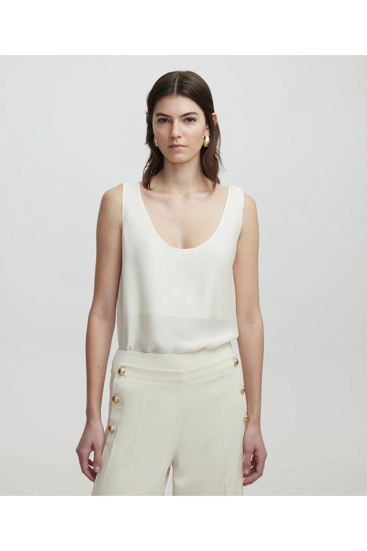 İpekyol Viskoz Kadın Ekru Bluz IS1250006091