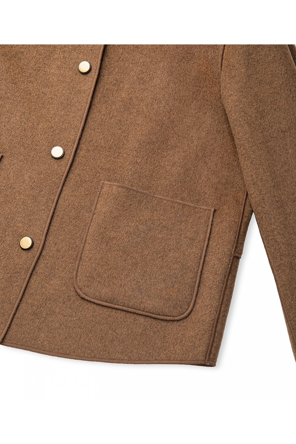 İpekyol Yün İçerikli Kadın Kamel Gömlek Ceket IW6250005105