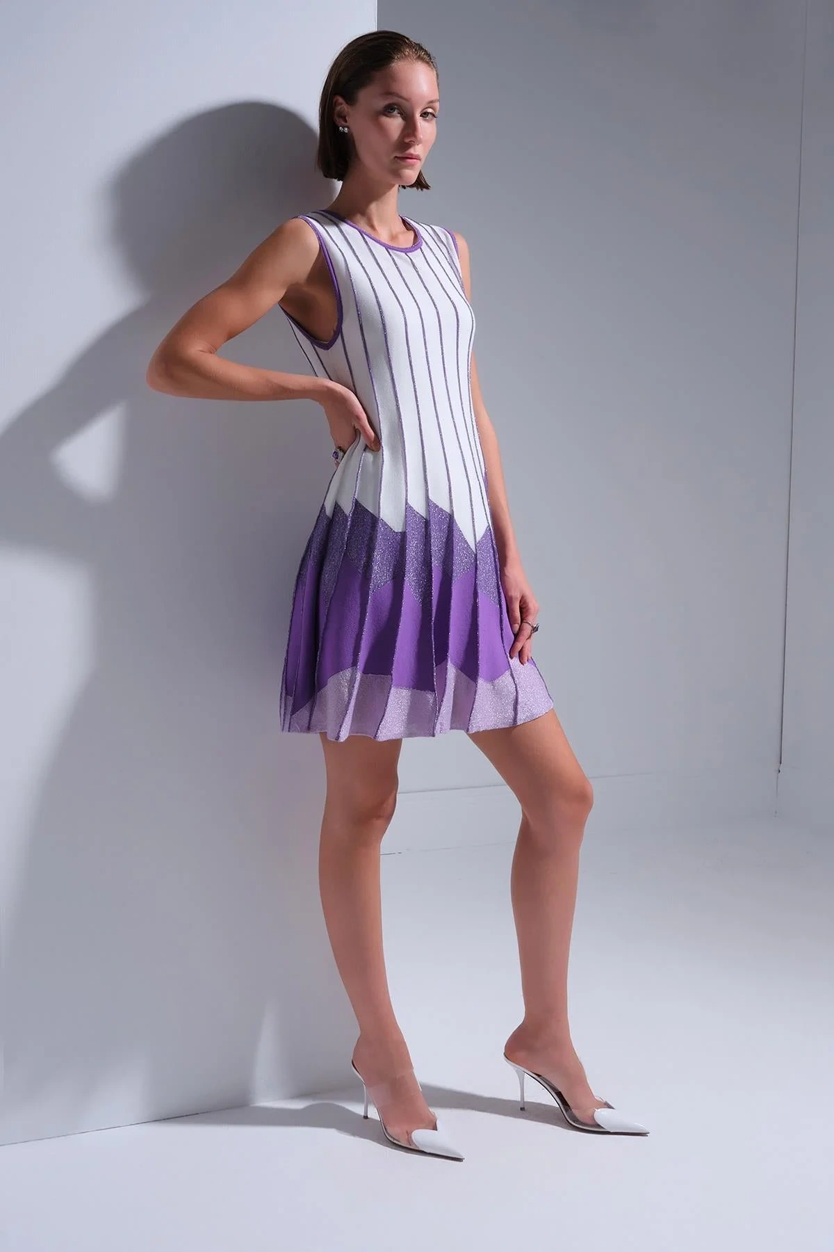 Join Us Etek Ucu Pileli Mini Elbise 2025S021