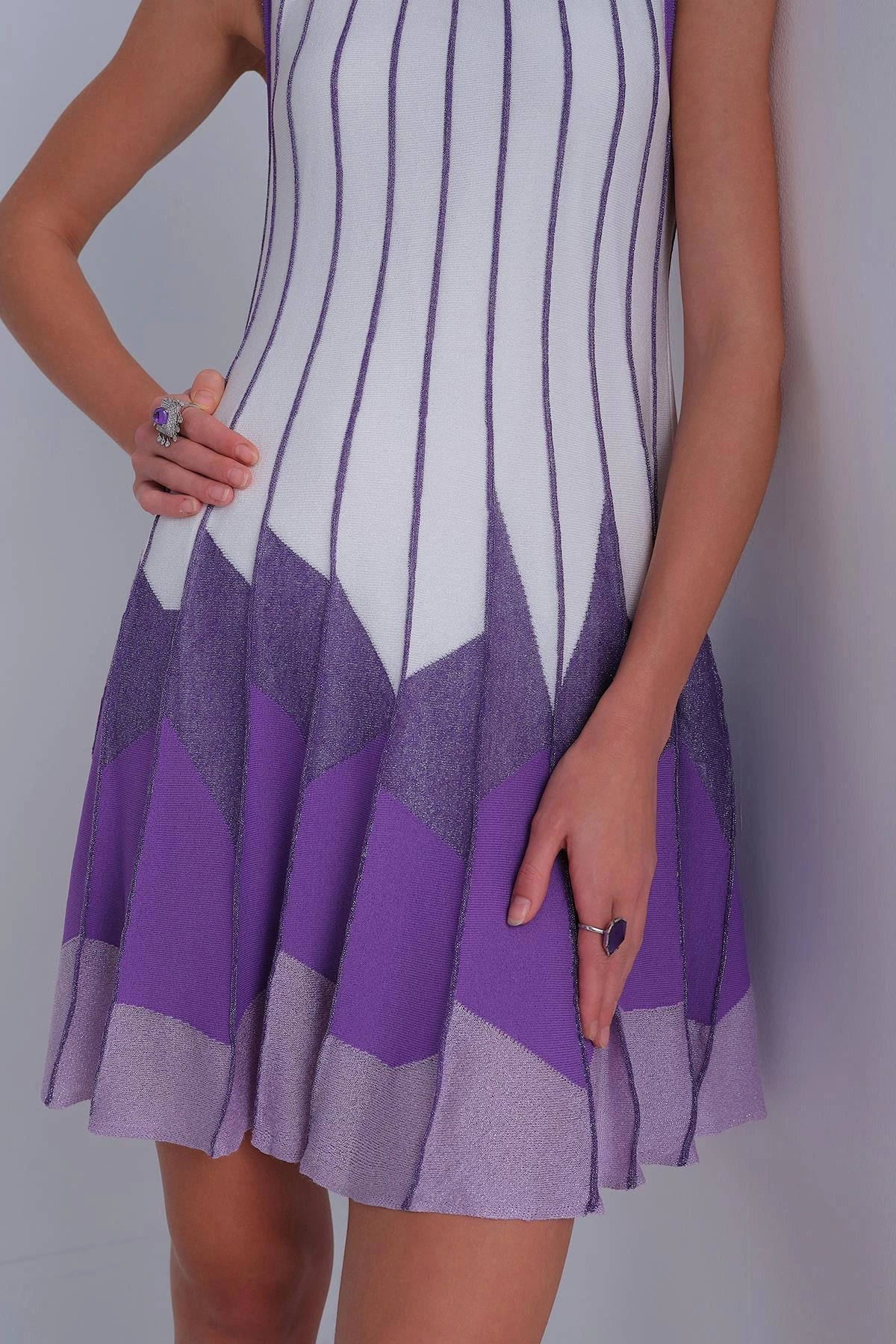 Join Us Etek Ucu Pileli Mini Elbise 2025S021