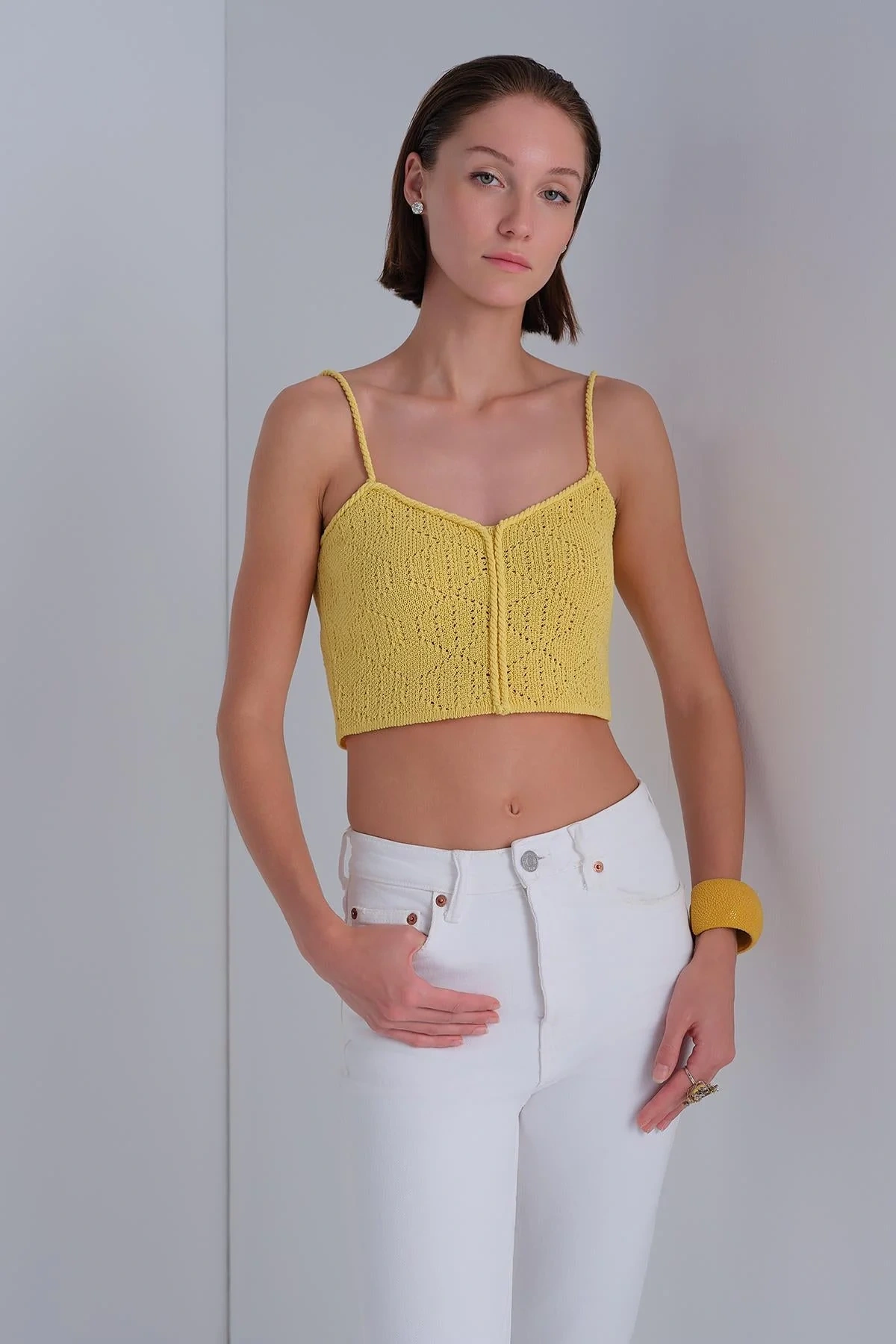 Join Us İp Askılı Crop Top 2025S019