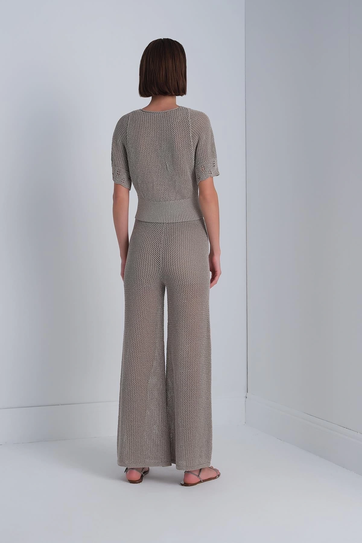 Join Us Kruvaze Yaka Kısa Kol Bluz 2025S112