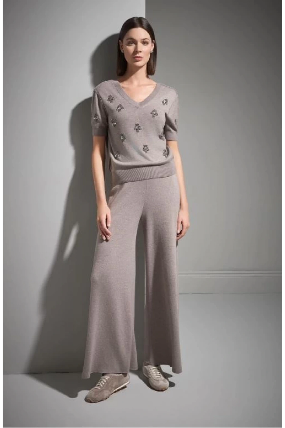 Join Us l Elişi Taş İşlemeli Triko Bluz 2526W163