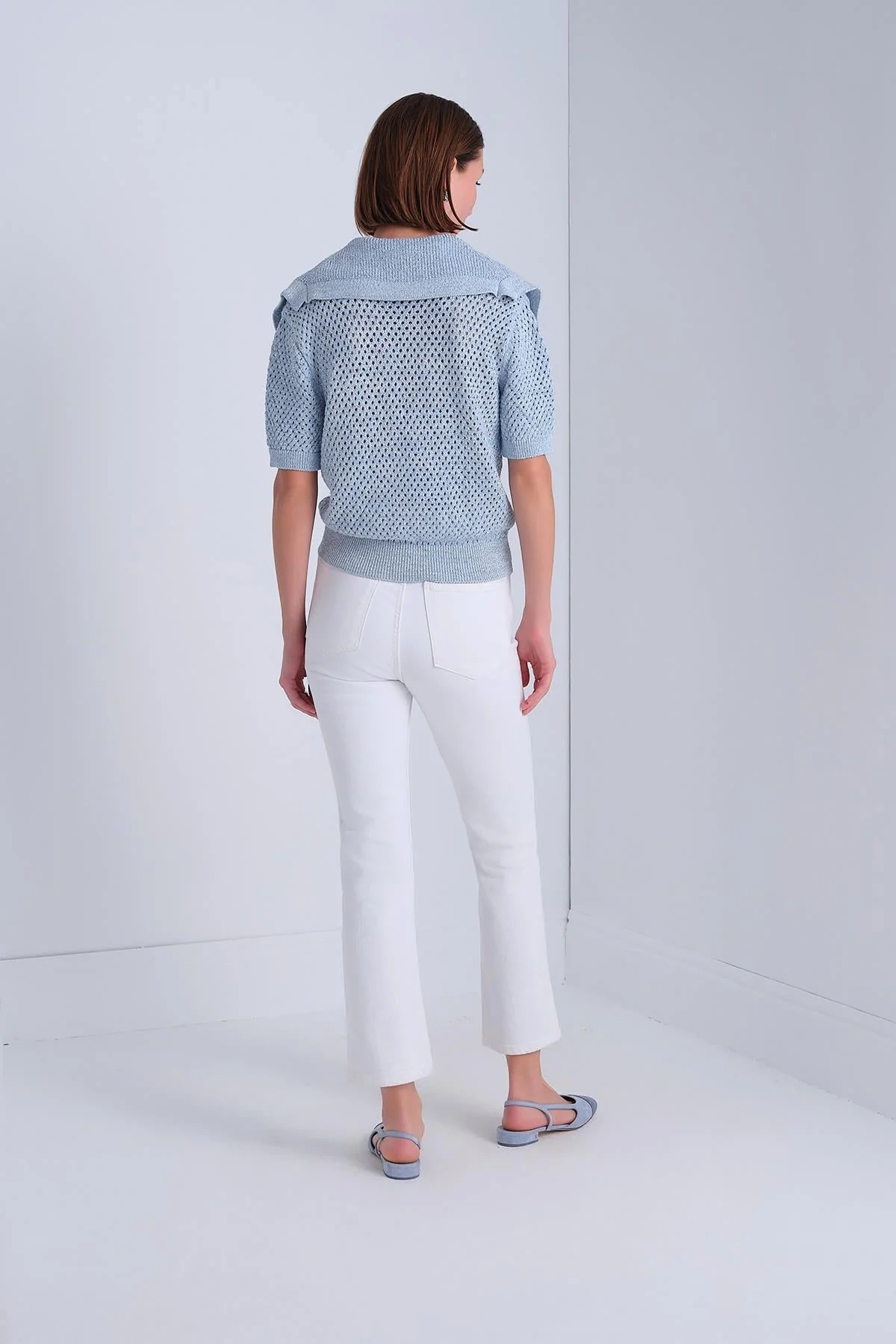 Join Us Sim Detaylı Polo Yaka Bluz 2025S104