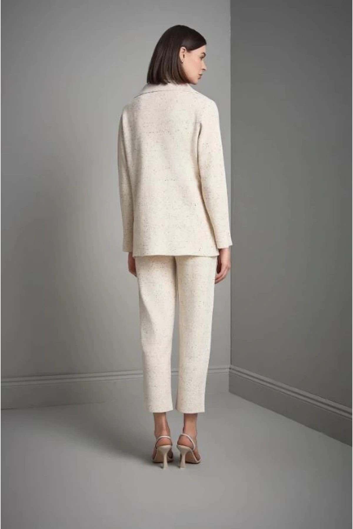 Join Us Tek Düğmeli Nopeli Triko Blazer Ceket 2526W001