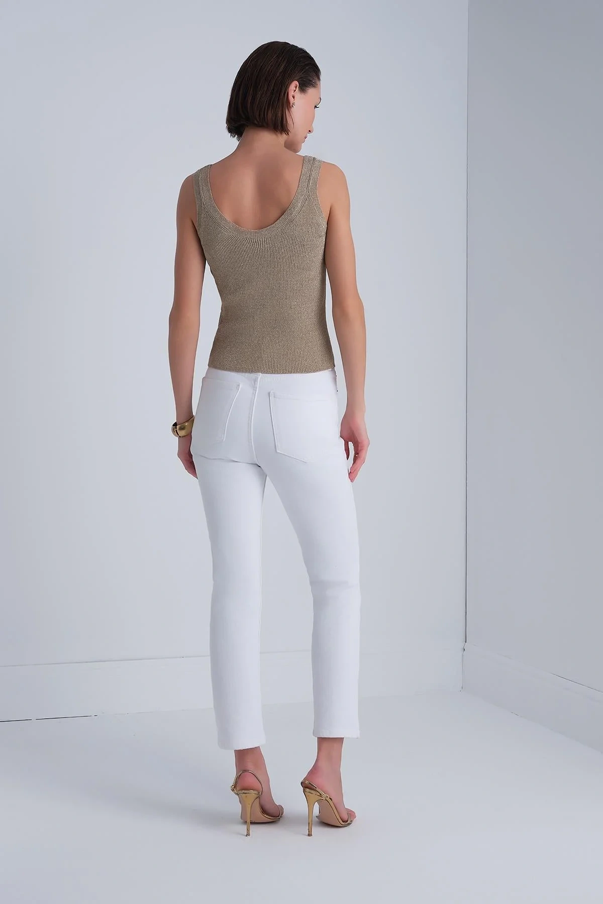 Join Us V Yaka Askılı Bluz 2025S114