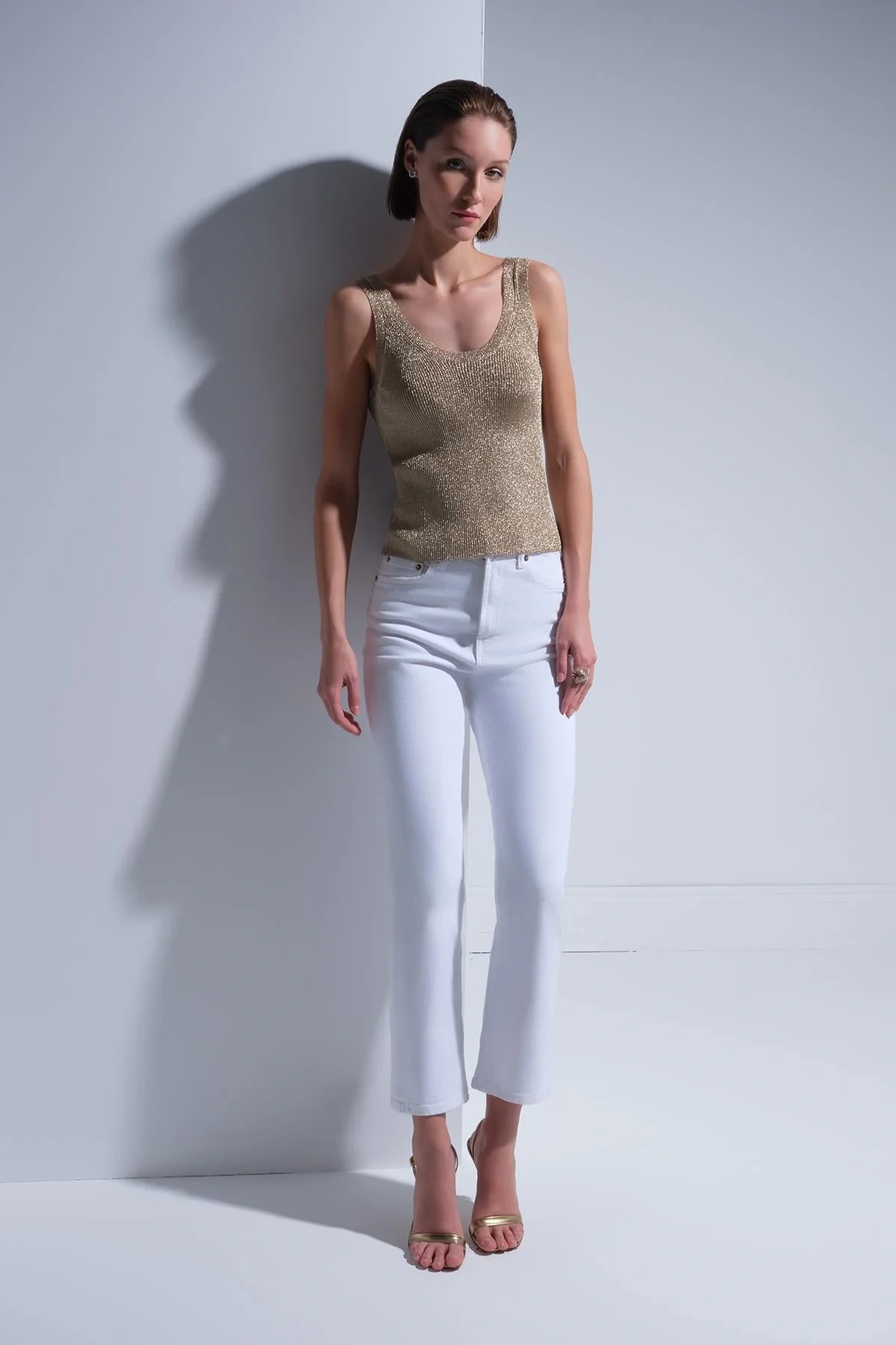 Join Us V Yaka Askılı Bluz 2025S114